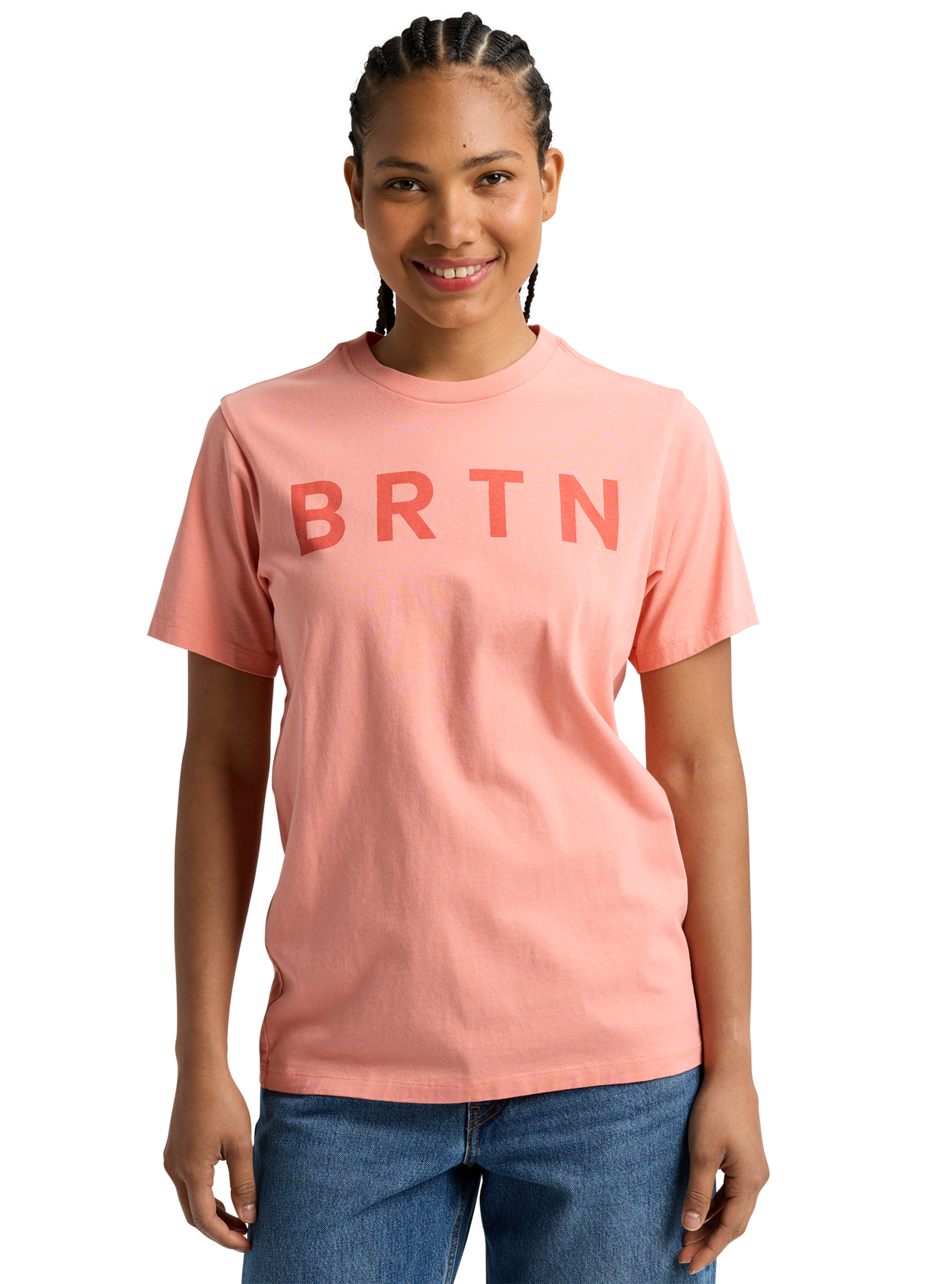 Product image of Burton BRTN Short Sleeve T-Shirt[Variant:Sunrise Coral]