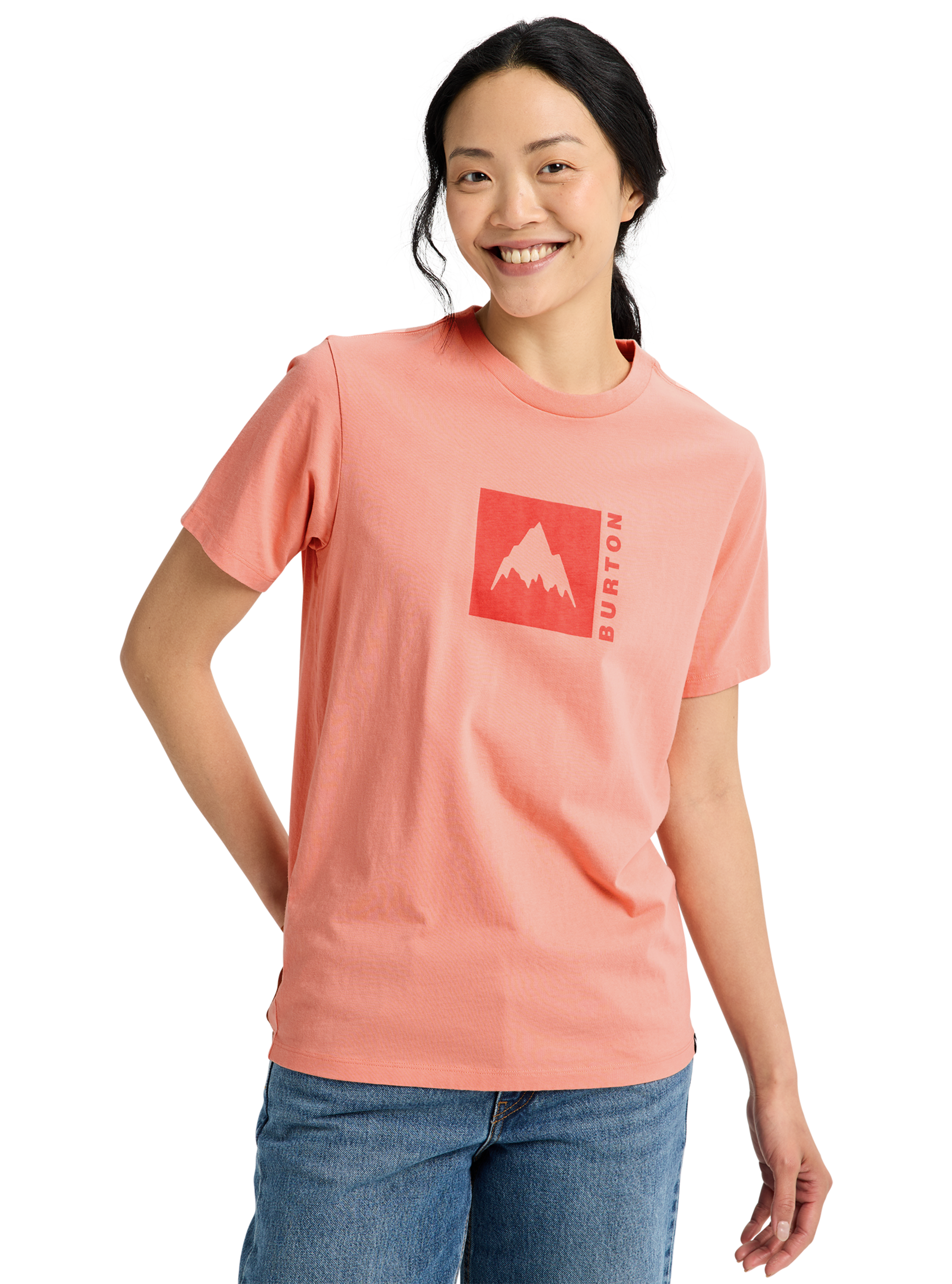 Product image of Burton Classic Mountain Short Sleeve T-Shirt[Variant:Sunrise Coral]