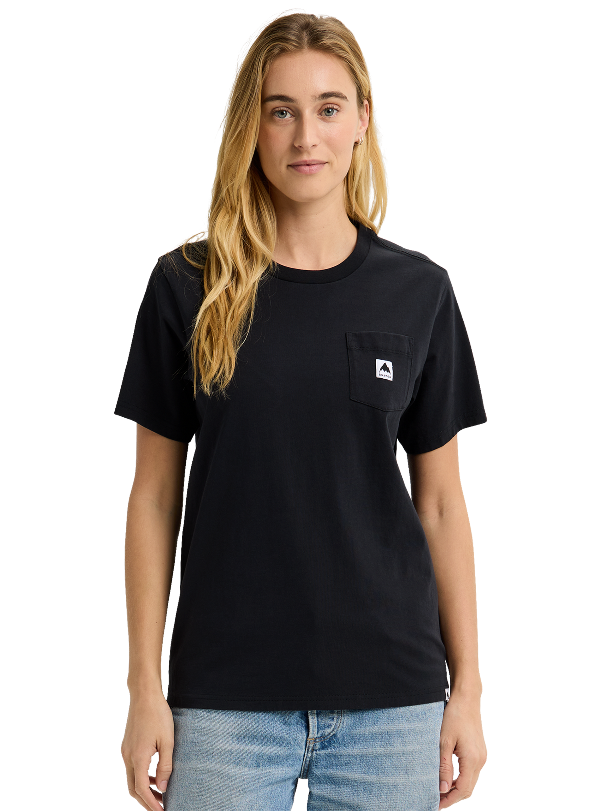 Product image of Burton Colfax Short Sleeve T-Shirt[Variant:True Black]