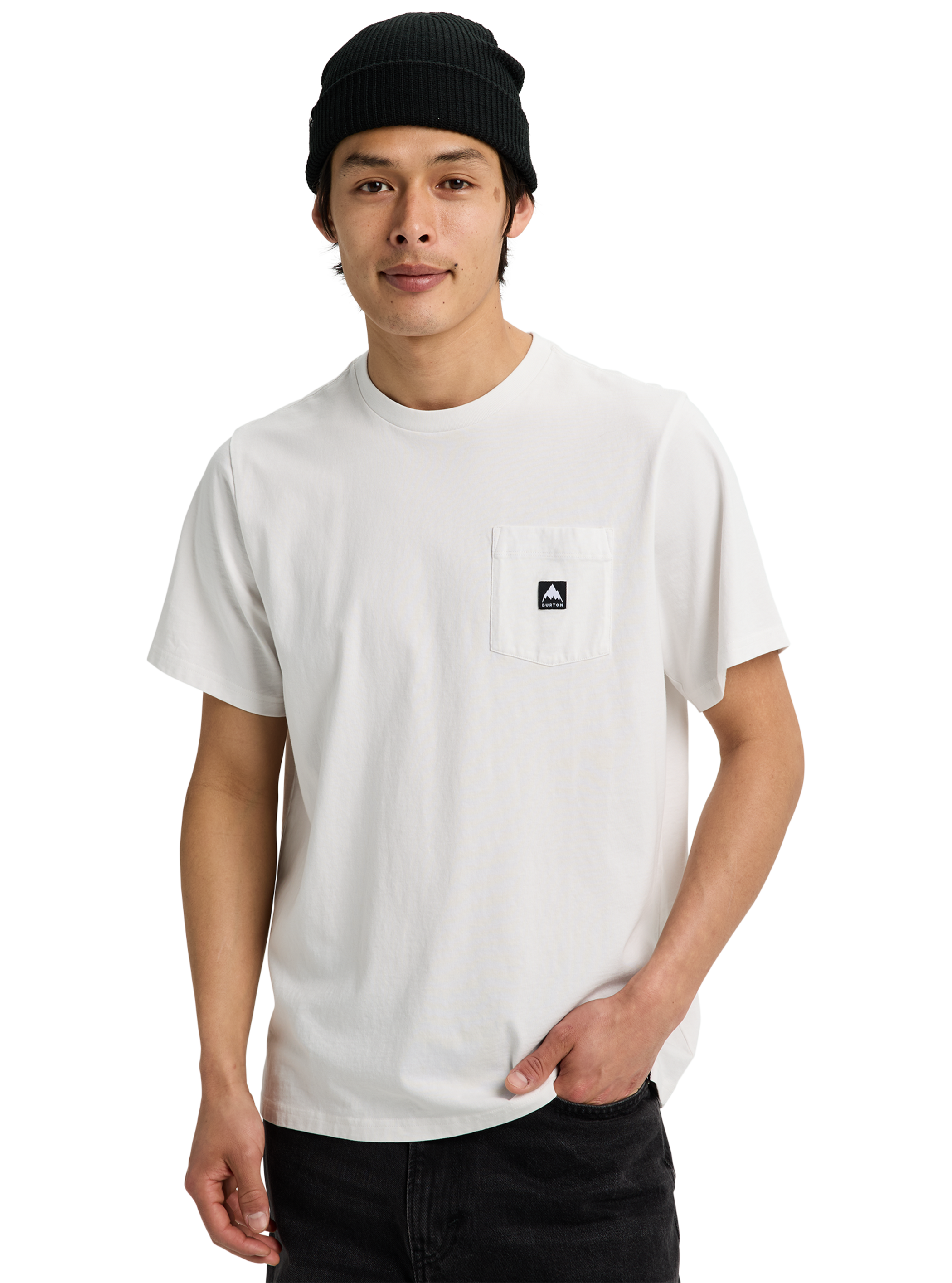 Product image of Burton Colfax Short Sleeve T-Shirt[Variant:Stout White]