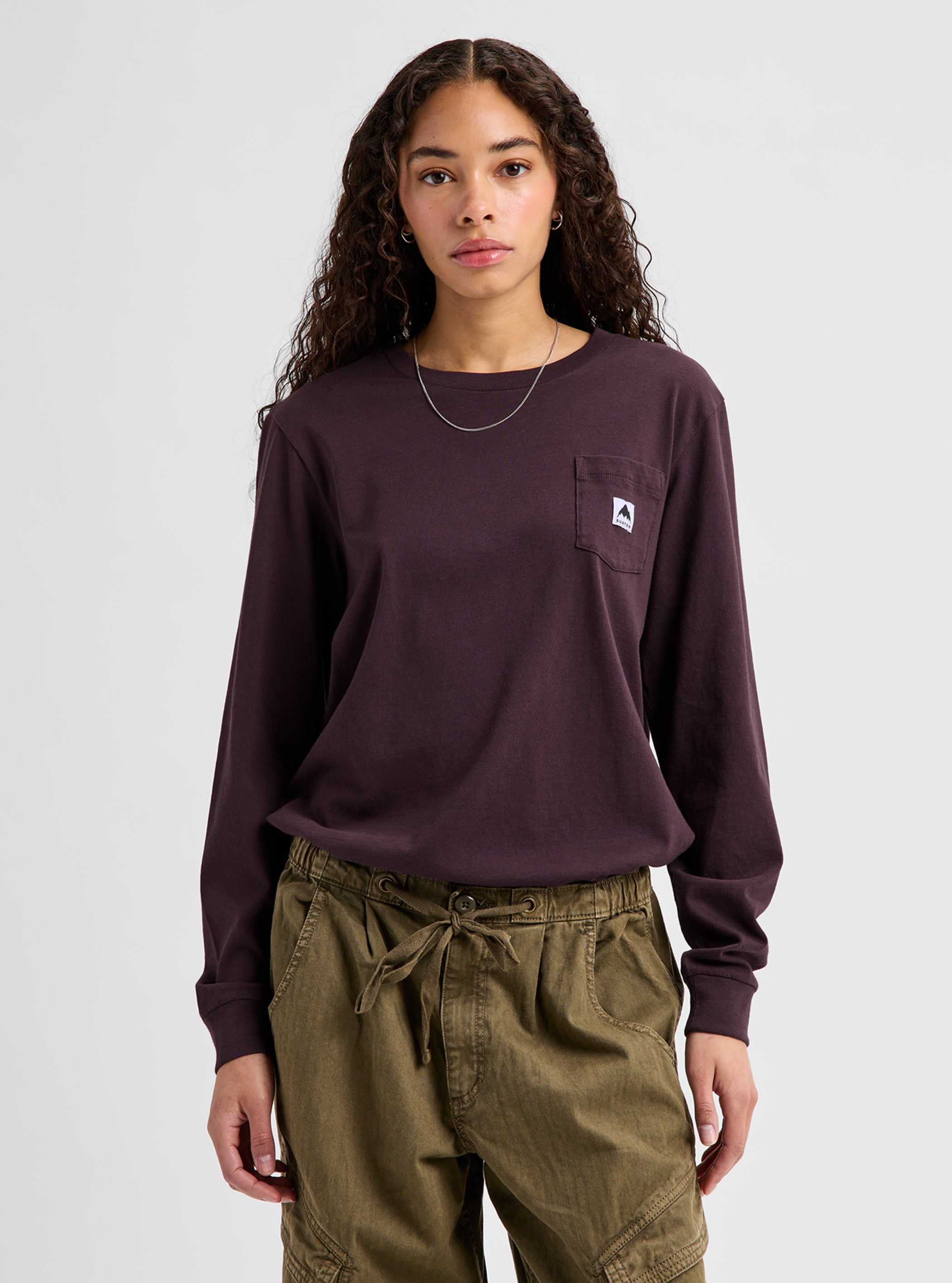Product image of Men's Burton Colfax Long Sleeve T-Shirt[Variant:Bear Hug Brown]