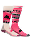 Product image of Women's Burton Performance Lightweight Socks (2 Pack)[Variant:Sockwave Pink]