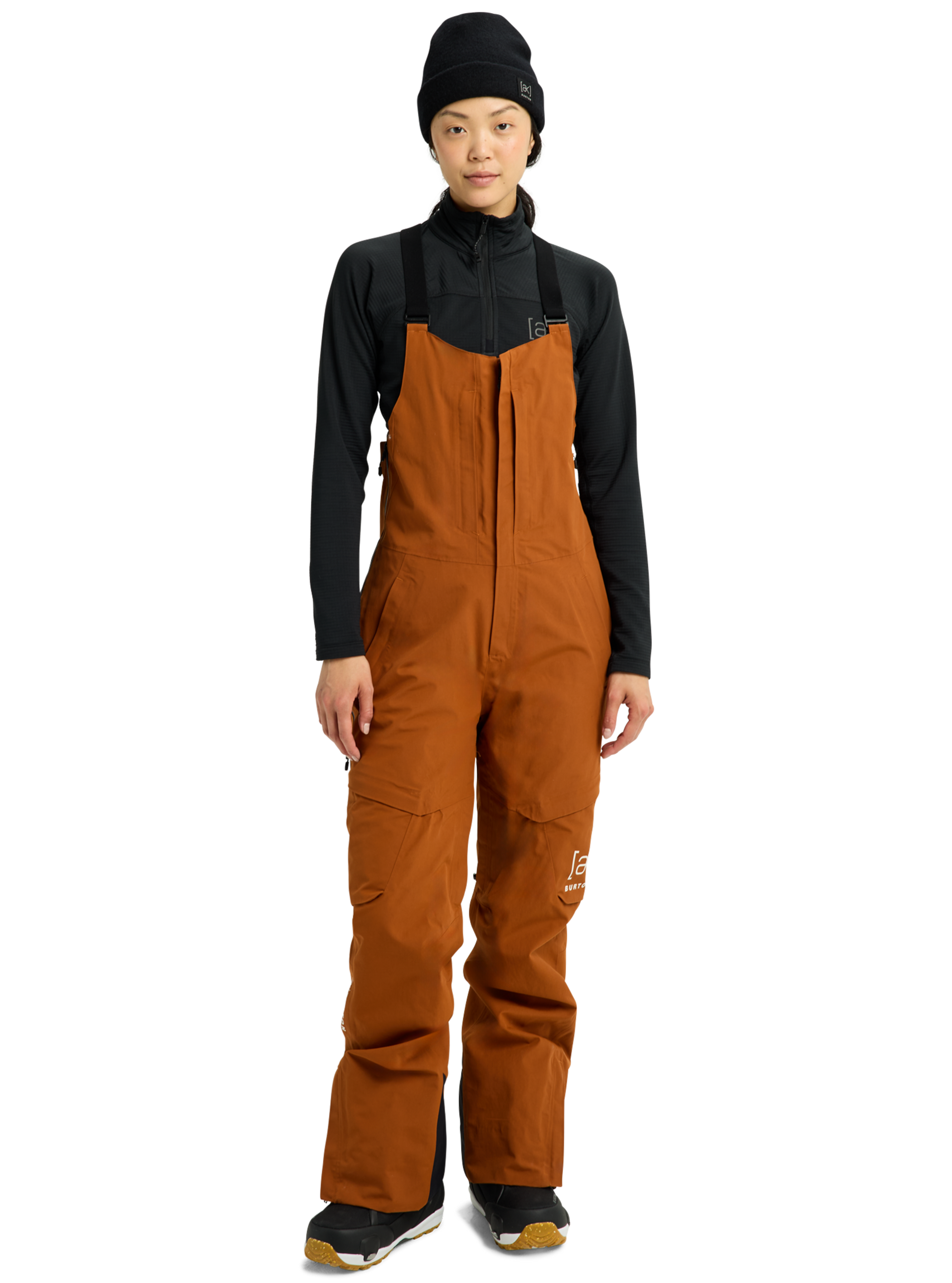 Product image of Women's Burton [ak] Kimmy GORE-TEX 2L Bib Pants[Variant:Chestnut Brown]