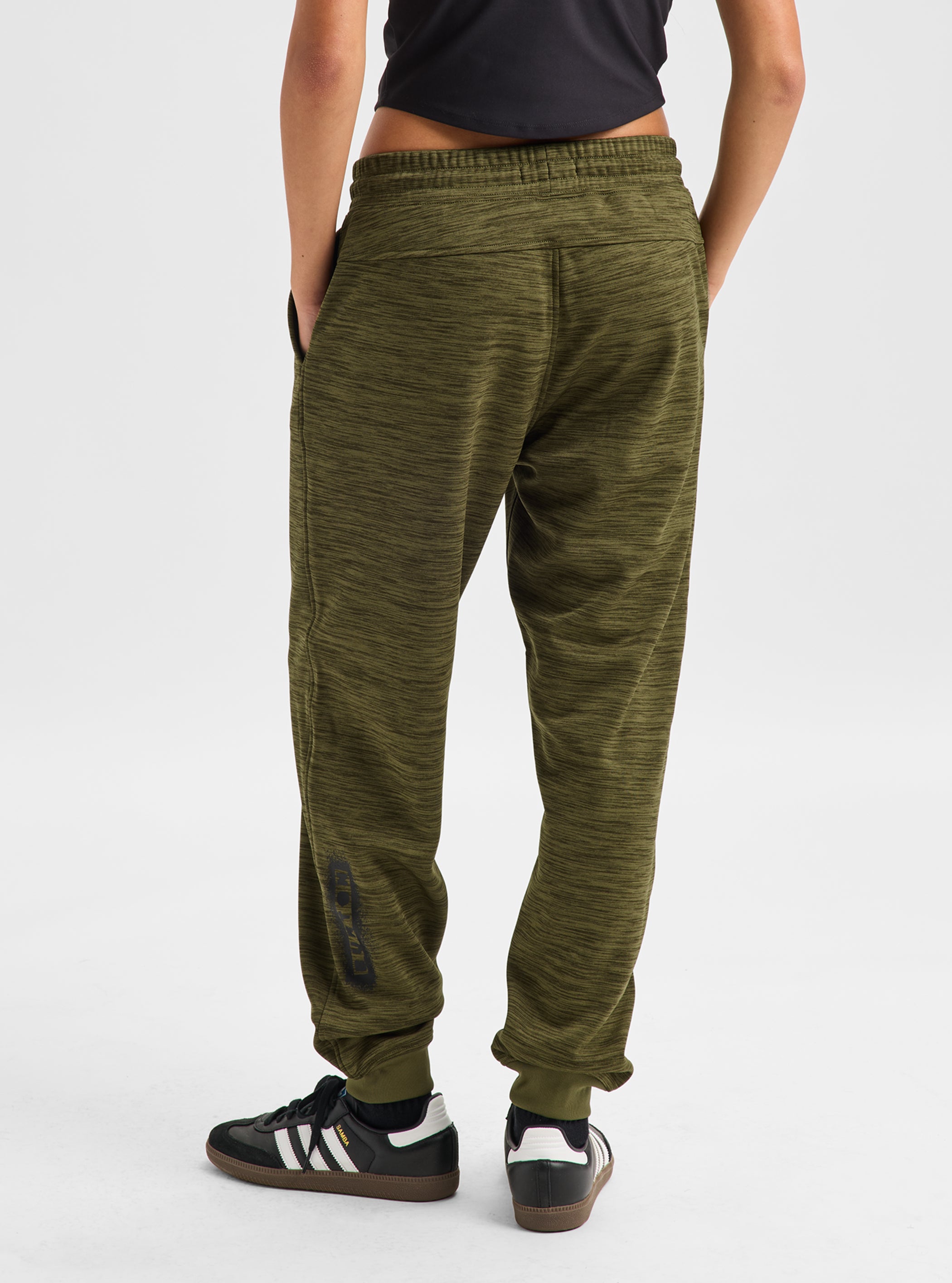 Product image of Women's Burton Oak Fleece Pants[Variant:Dried Moss Heather]