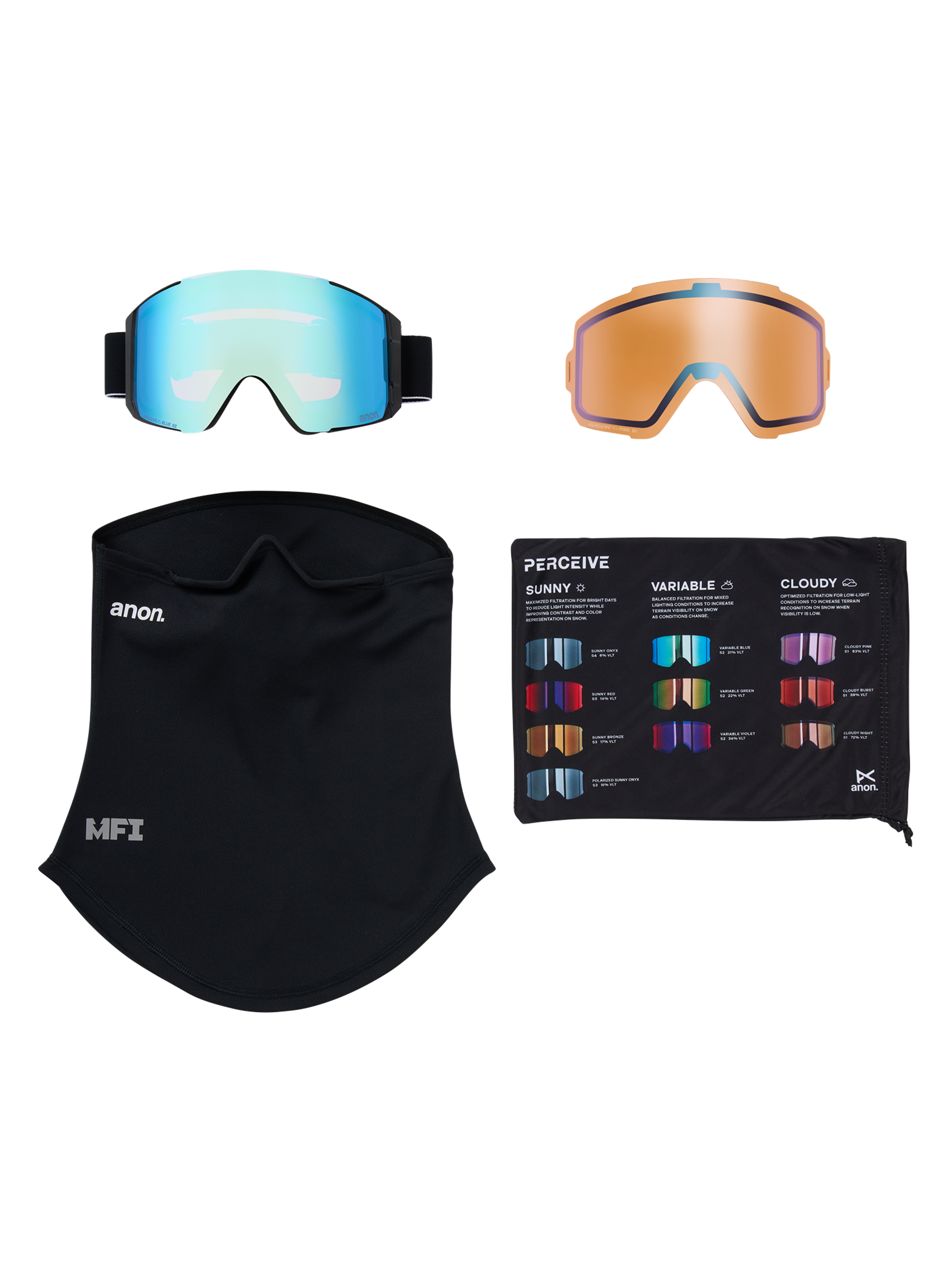 Anon Sync Goggles + Bonus Lens + MFI® Face Mask