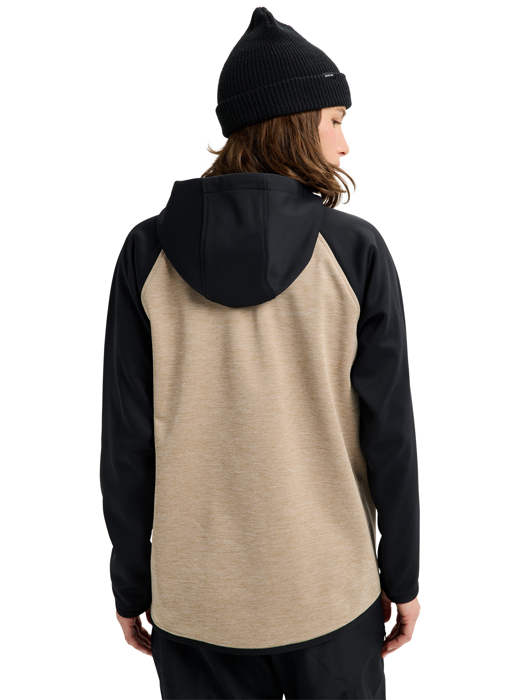 Product image of Women's Burton Crown Weatherproof Fleece Pullover[Variant:Summit Taupe Heather / True Black]