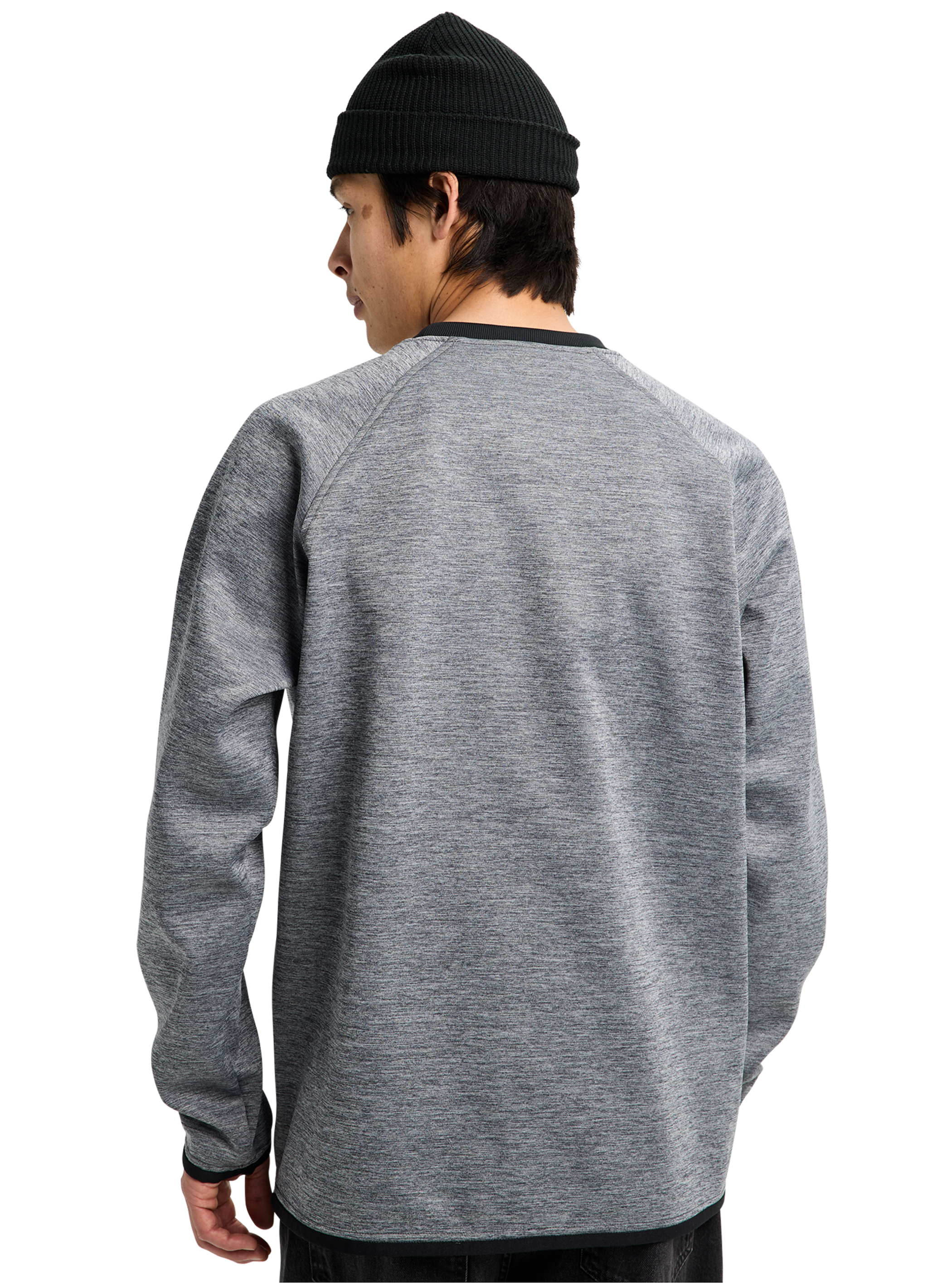 Product image of Men's Burton Crown Weatherproof Crewneck Fleece[Variant:True Black Heather]