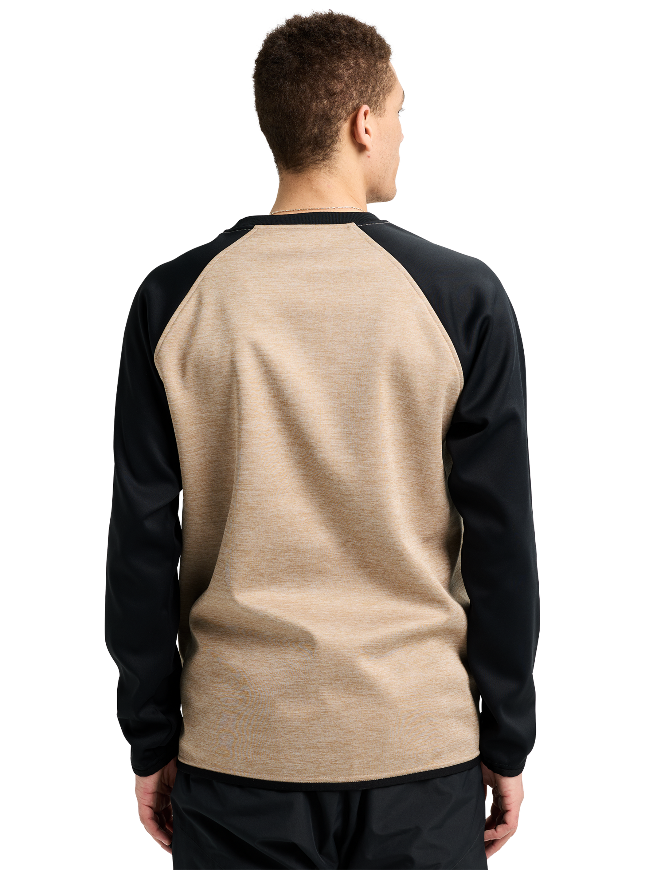 Product image of Men's Burton Crown Weatherproof Crewneck Fleece[Variant:Summit Taupe Heather / True Black]