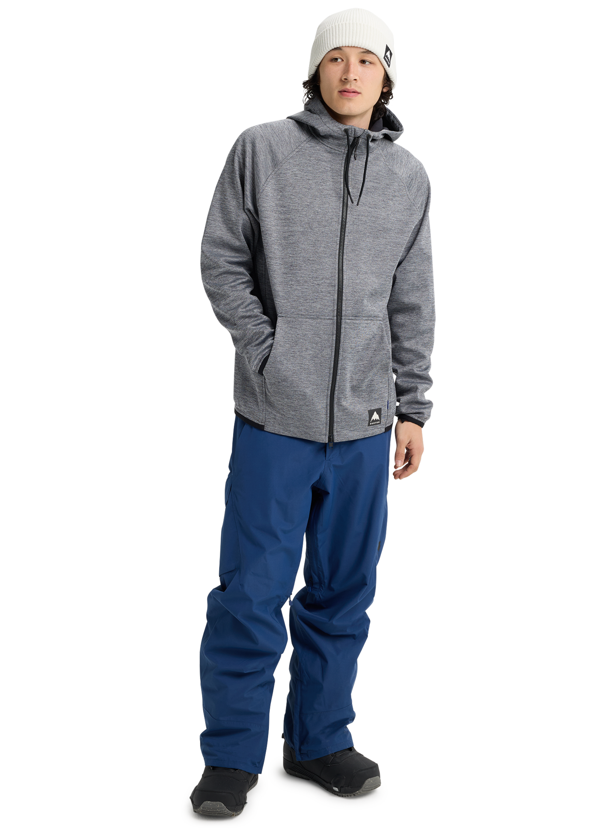 Burton – Chandail en molleton à fermeture éclair complète résistant aux intempéries Crown pour homme