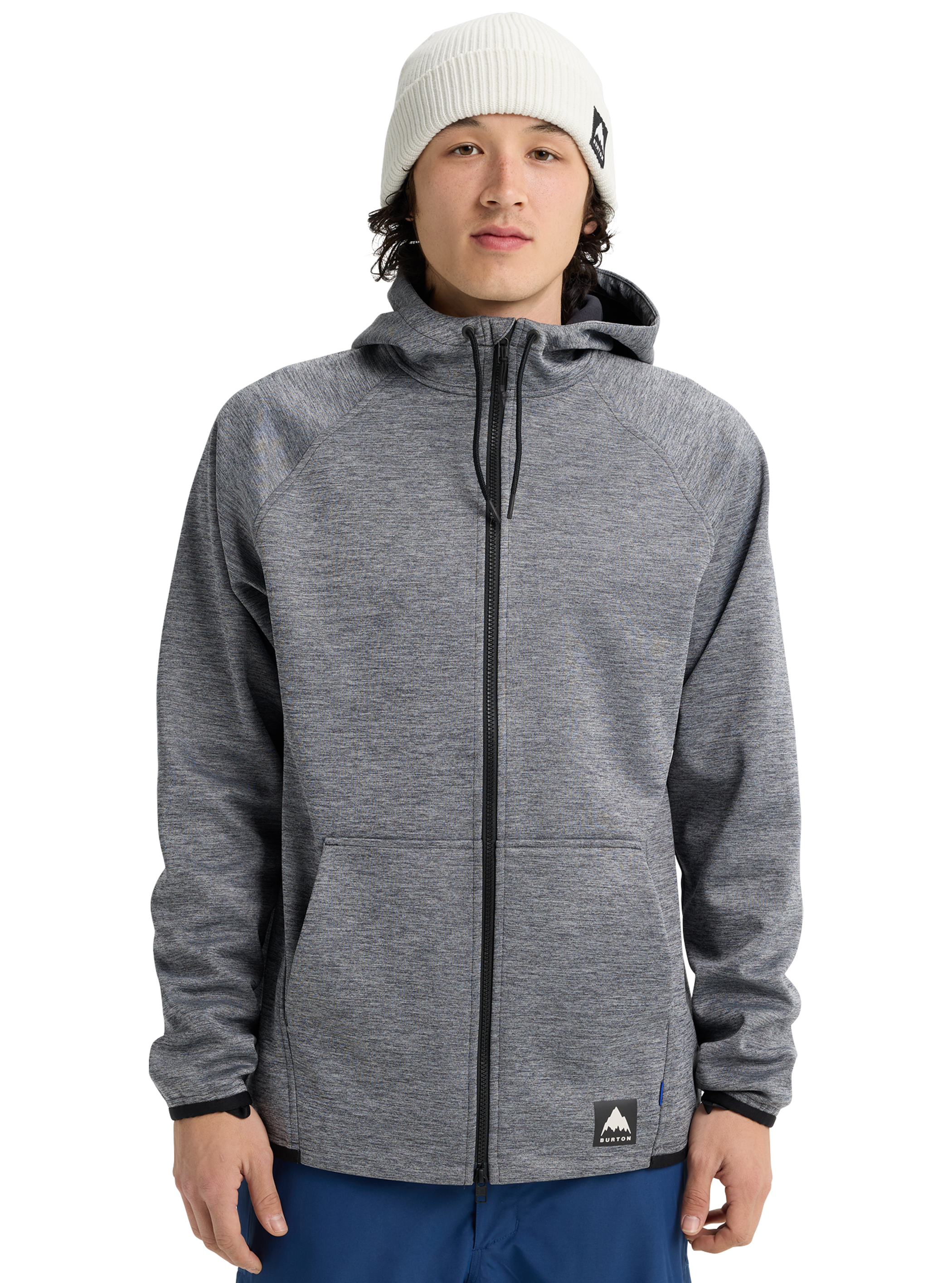 Product image of Men's Burton Crown Weatherproof Full-Zip Fleece[Variant:True Black Heather]