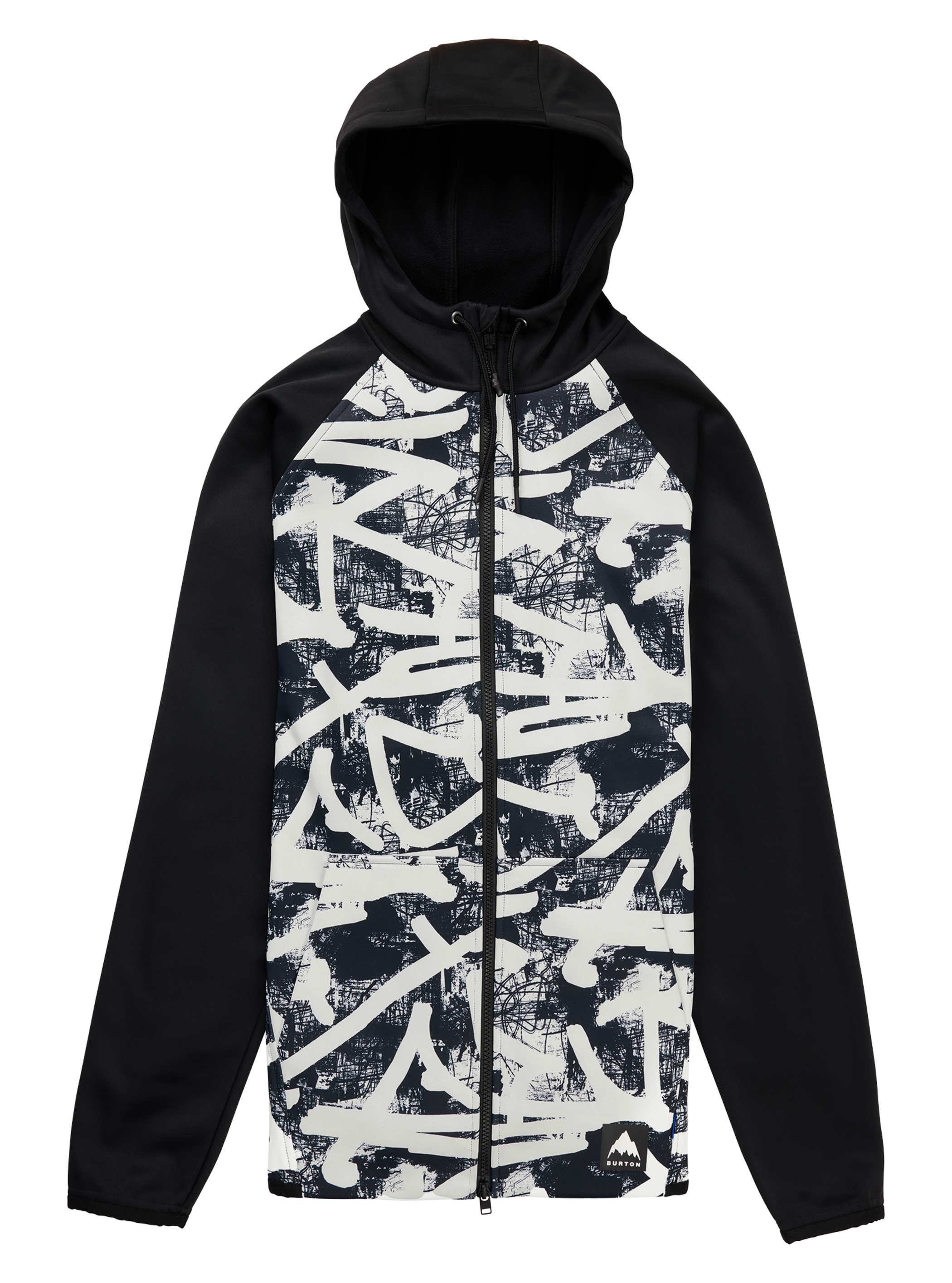 Product image of Men's Burton Crown Weatherproof Full-Zip Fleece[Variant:City Streets / True Black]