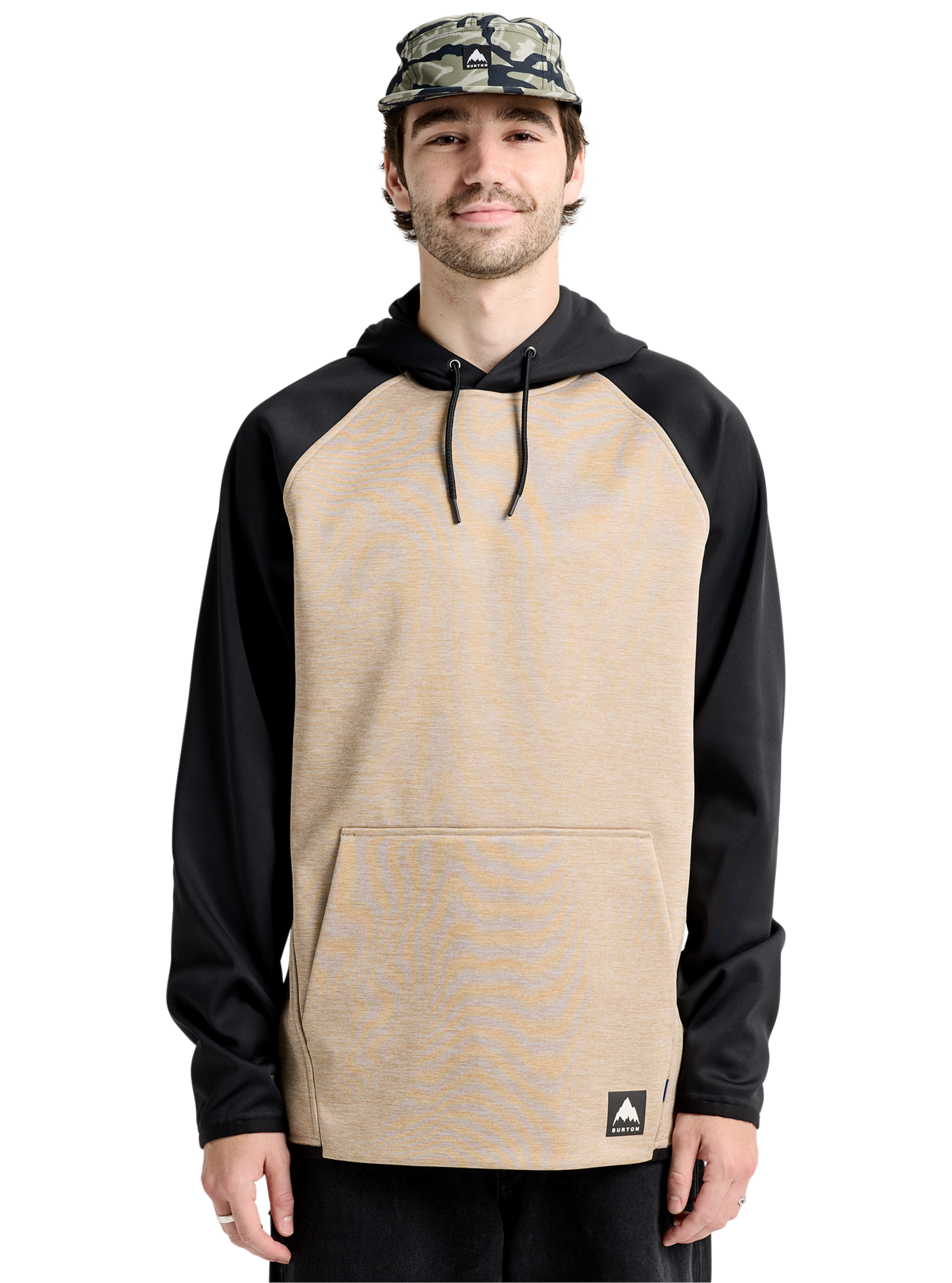 Product image of Men's Burton Crown Weatherproof Fleece Pullover[Variant:Summit Taupe Heather / True Black]