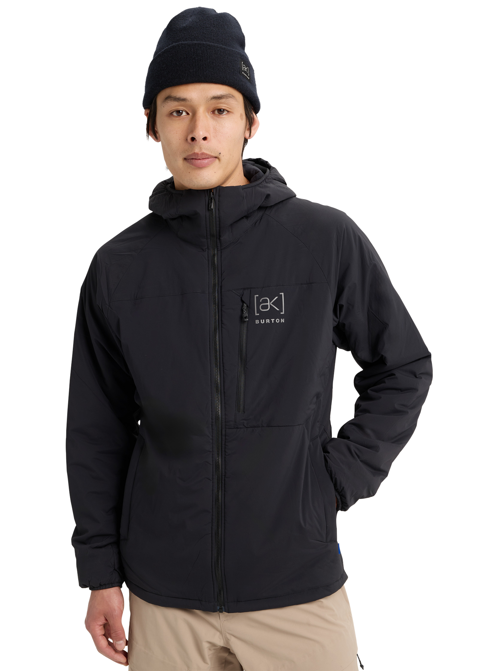 Product image of Men's Burton [ak] Helium Hooded Stretch Insulated Jacket[Variant:True Black]