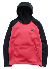 Product image of Kids' Burton Crown Weatherproof Pullover Fleece[Variant:True Black / Azalea Pink]