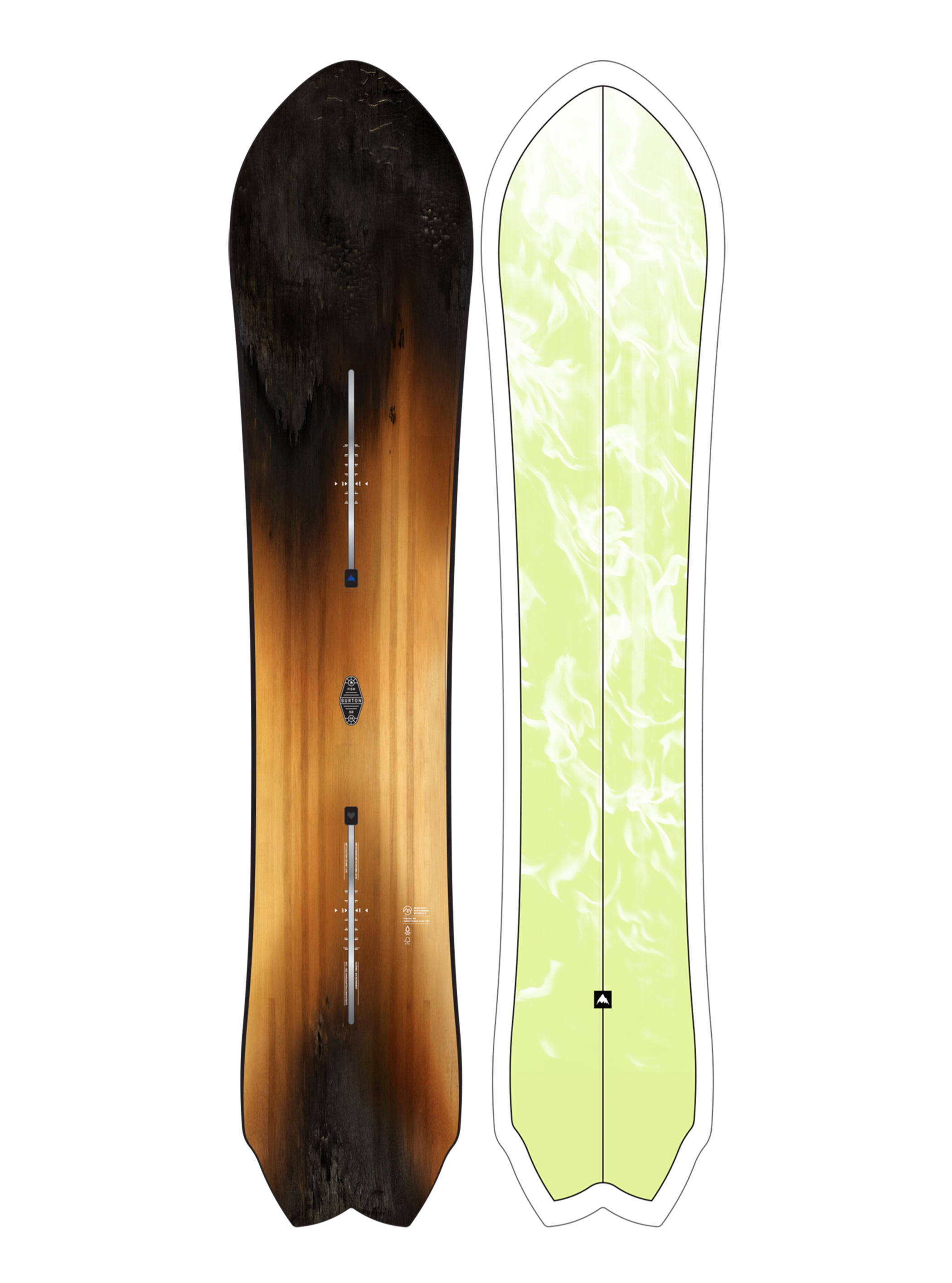 Product image of Burton 3D Fish Directional Flat Top Snowboard[Variant:Graphic]