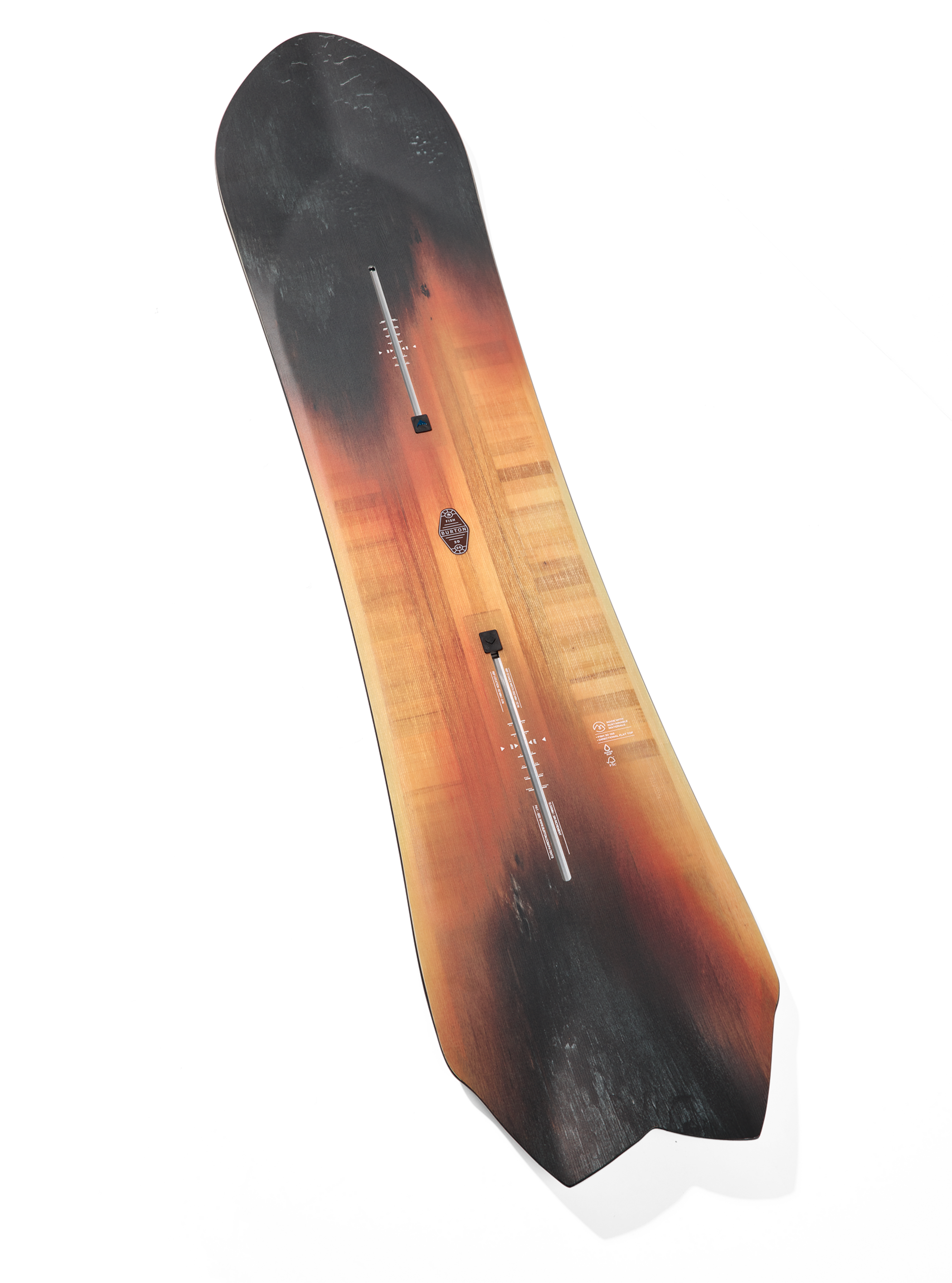 Planche à neige Fish 3D directionnelle à cambrure Flat Top de Burton