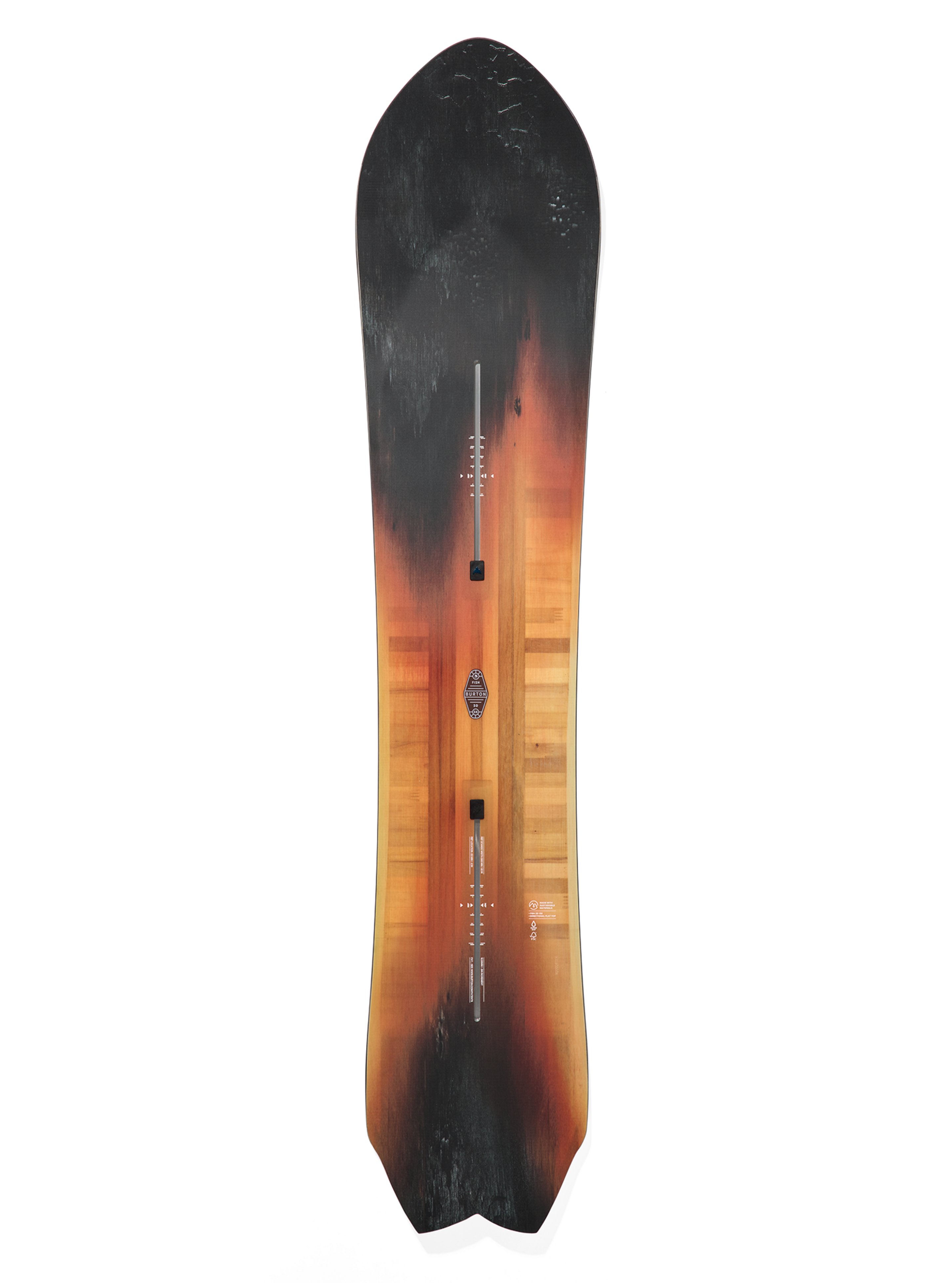 Burton 3D Fish Directional Flat Top Snowboard, Graphic / 146