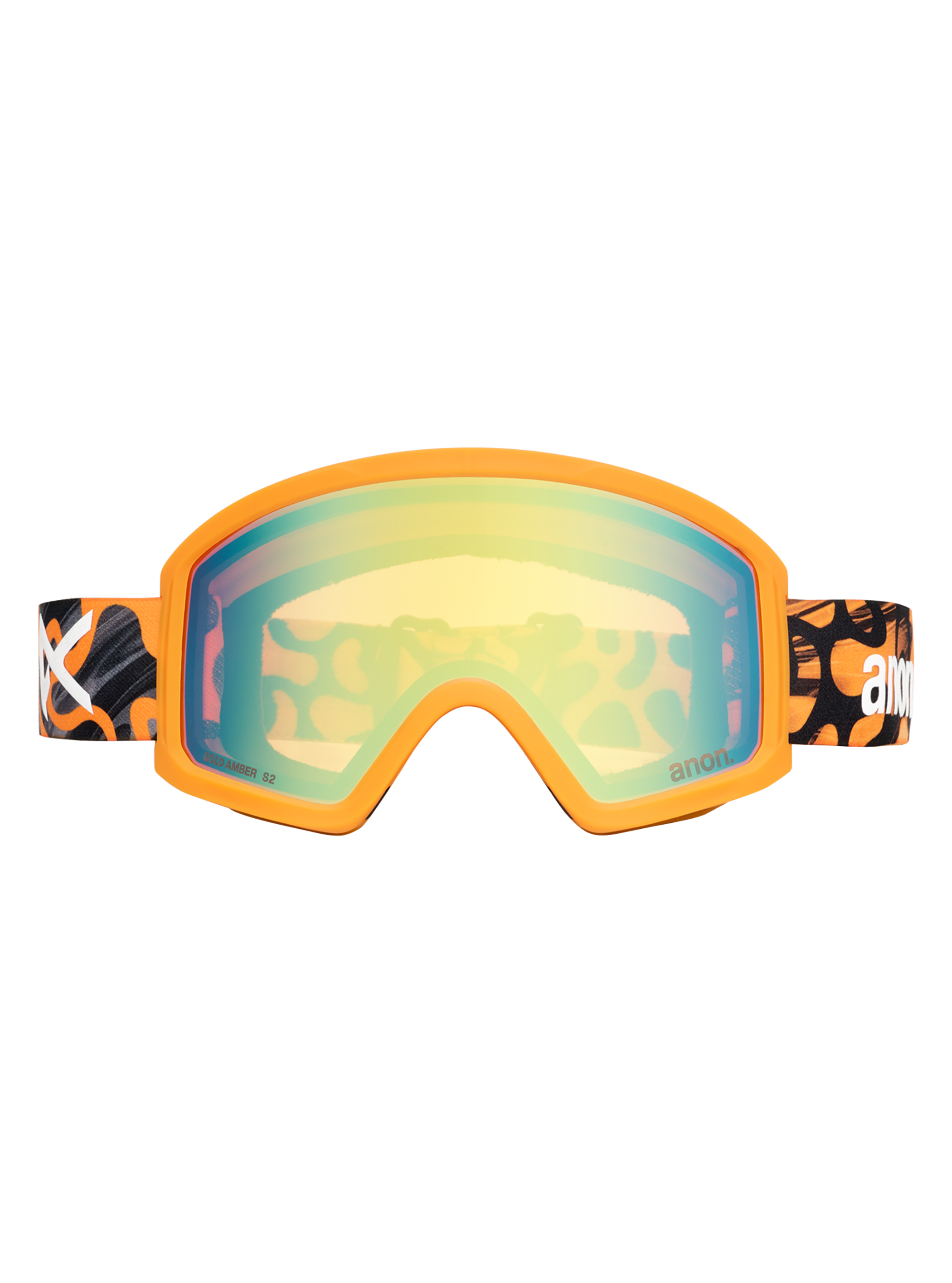 Anon Tracker 2.0 Goggles + MFI Face Mask, Frame: Autumn Glow, Lens: Red Amber (50% / S1) / Regular