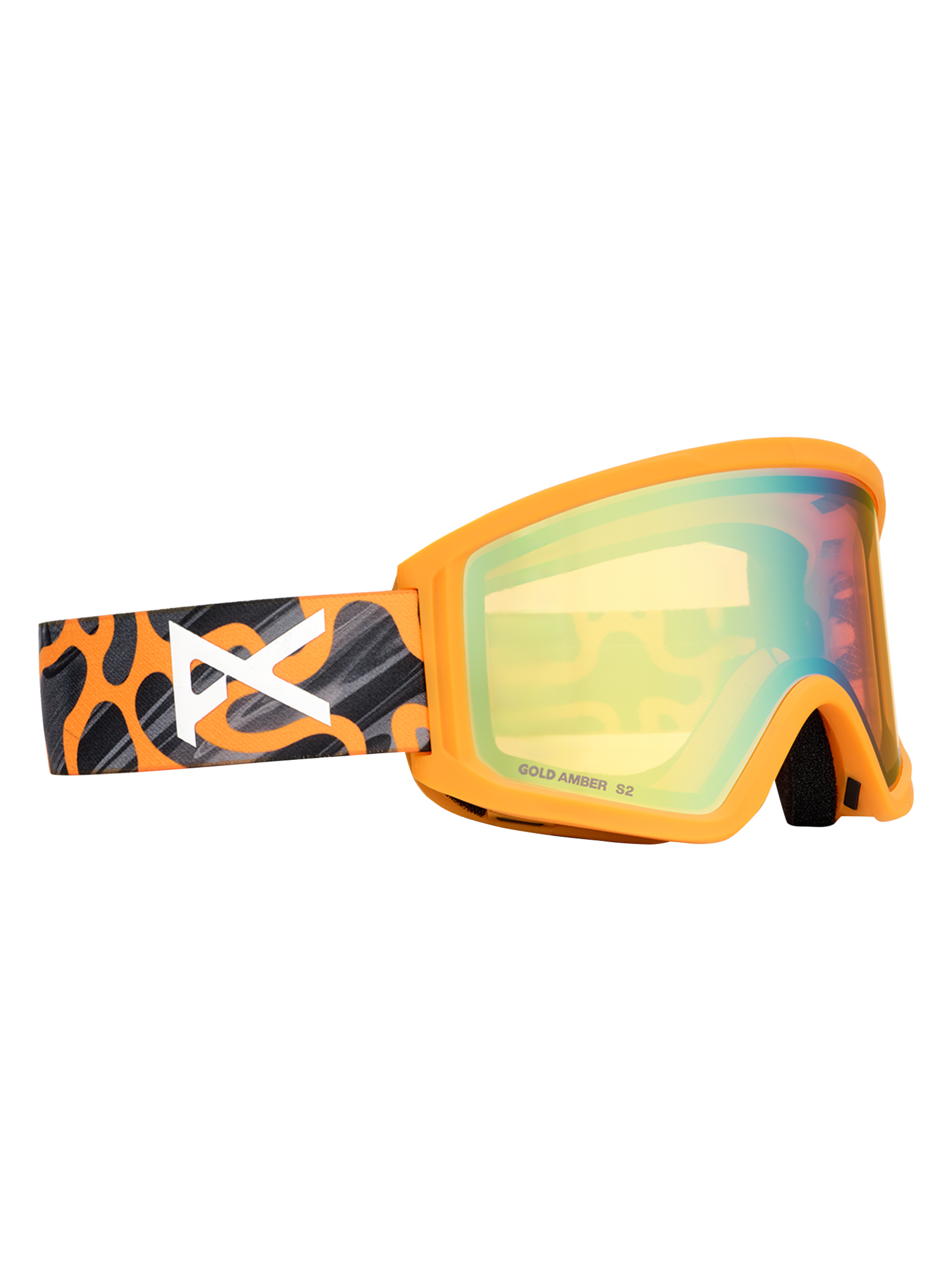Anon Tracker 2.0 Goggles + MFI Face Mask, Frame: Autumn Glow, Lens: Red Amber (50% / S1) / Regular