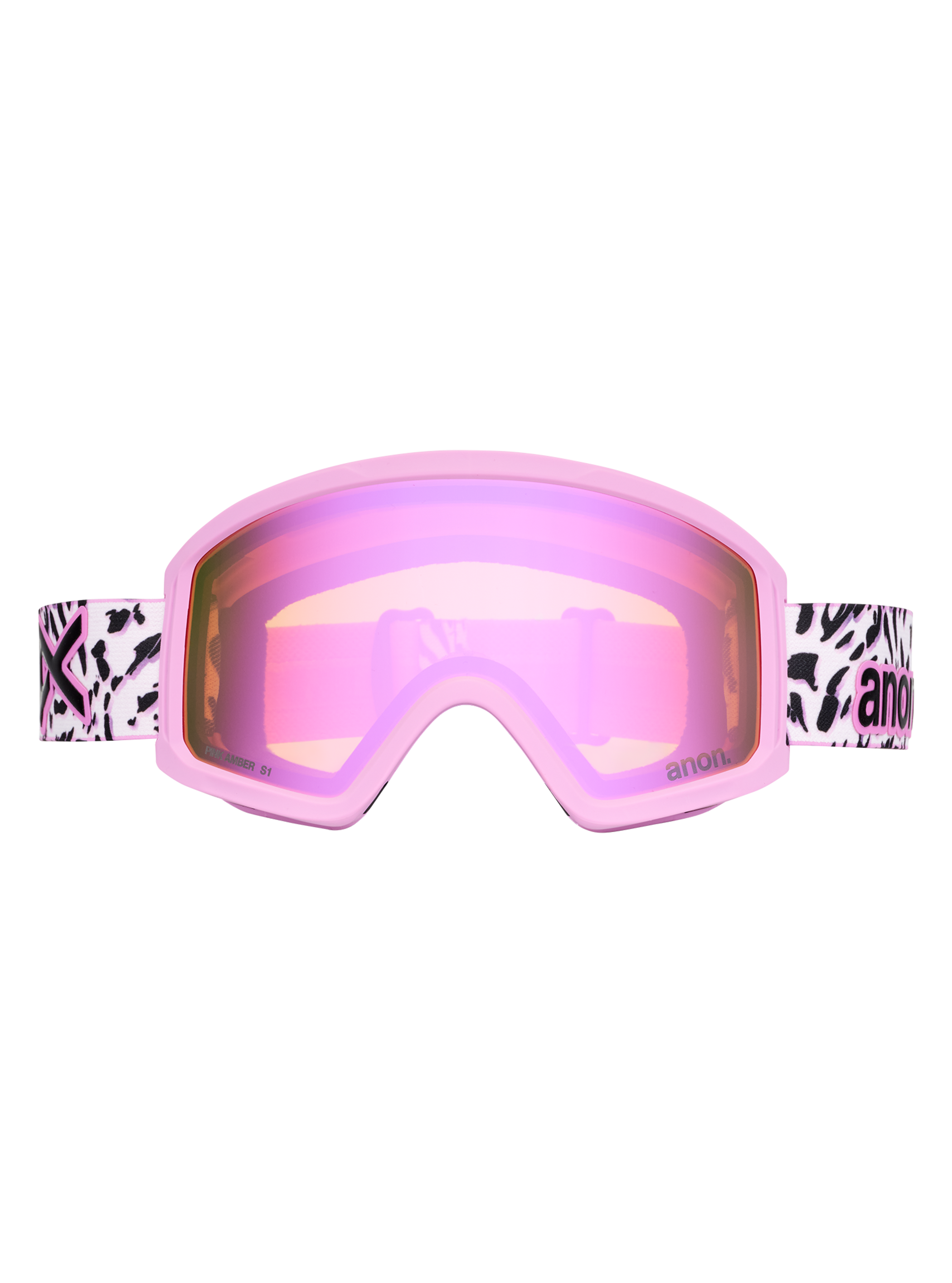 Product image of Anon Tracker 2.0 Goggles + MFI® Face Mask[Variant:Frame: Leopard Pink, Lens: Pink Amber (50% / S1)]