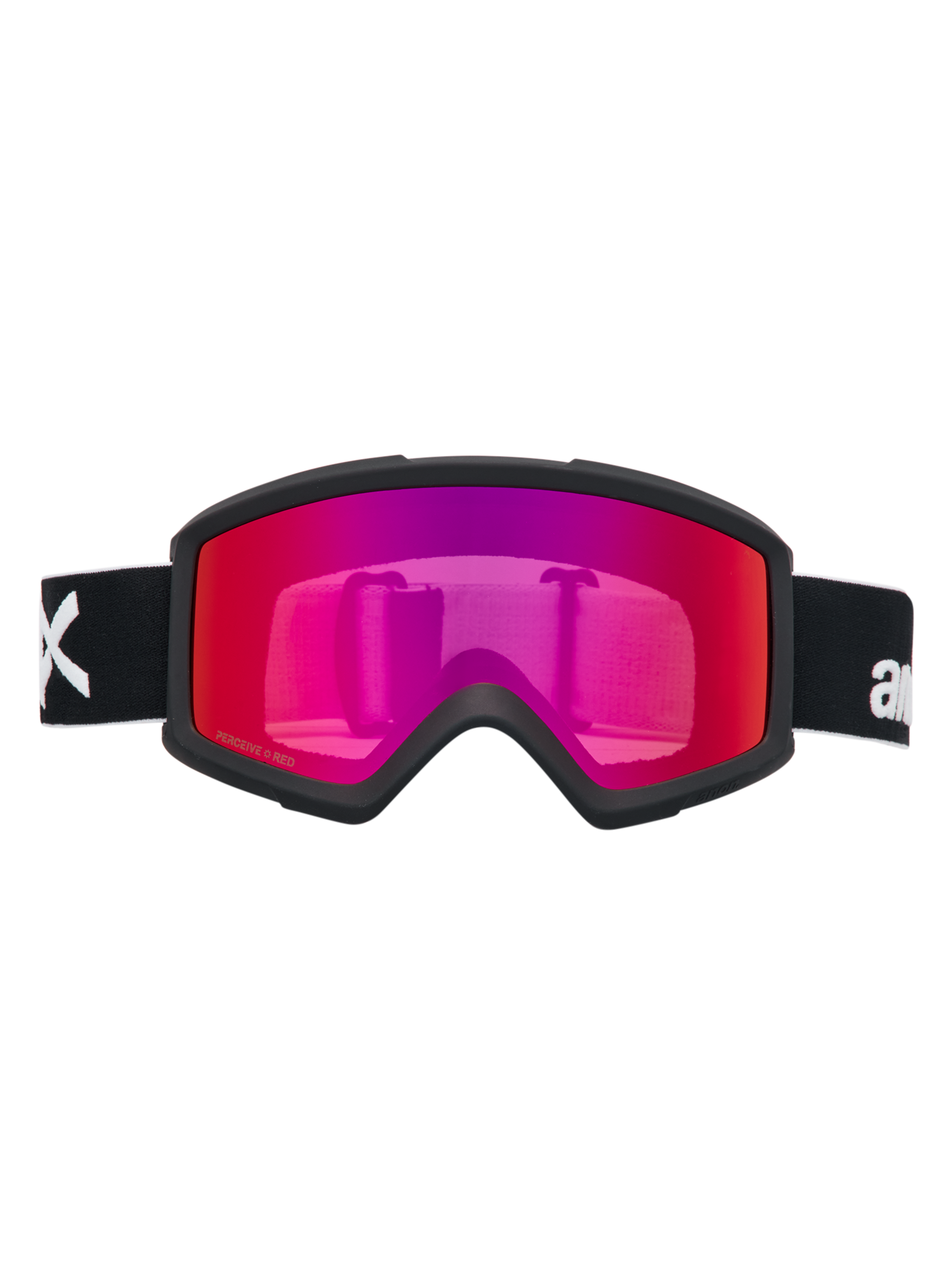 Product image of Anon Helix 2.0 Goggles + Bonus Lens[Variant:Frame: Black, Lens: Perceive Sunny Red (14% / S3), Spare Lens: Amber (55% / S1)]