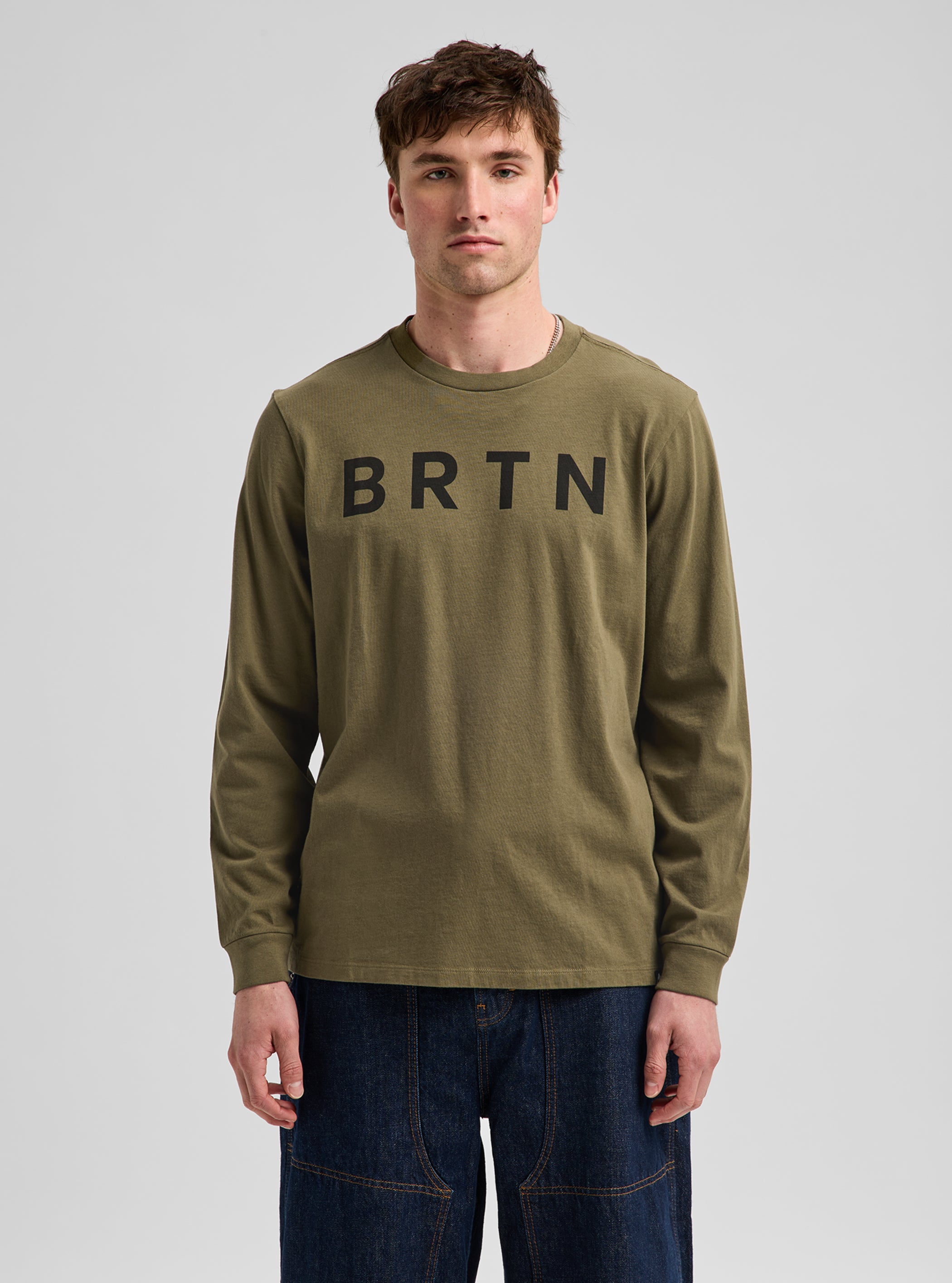 Product image of Burton BRTN Long Sleeve T-Shirt[Variant:Dried Moss]