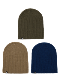 Product image of Burton Recycled DND Beanie (3 Pack)[Variant:Nightfall / Summit Taupe / Forest Moss]