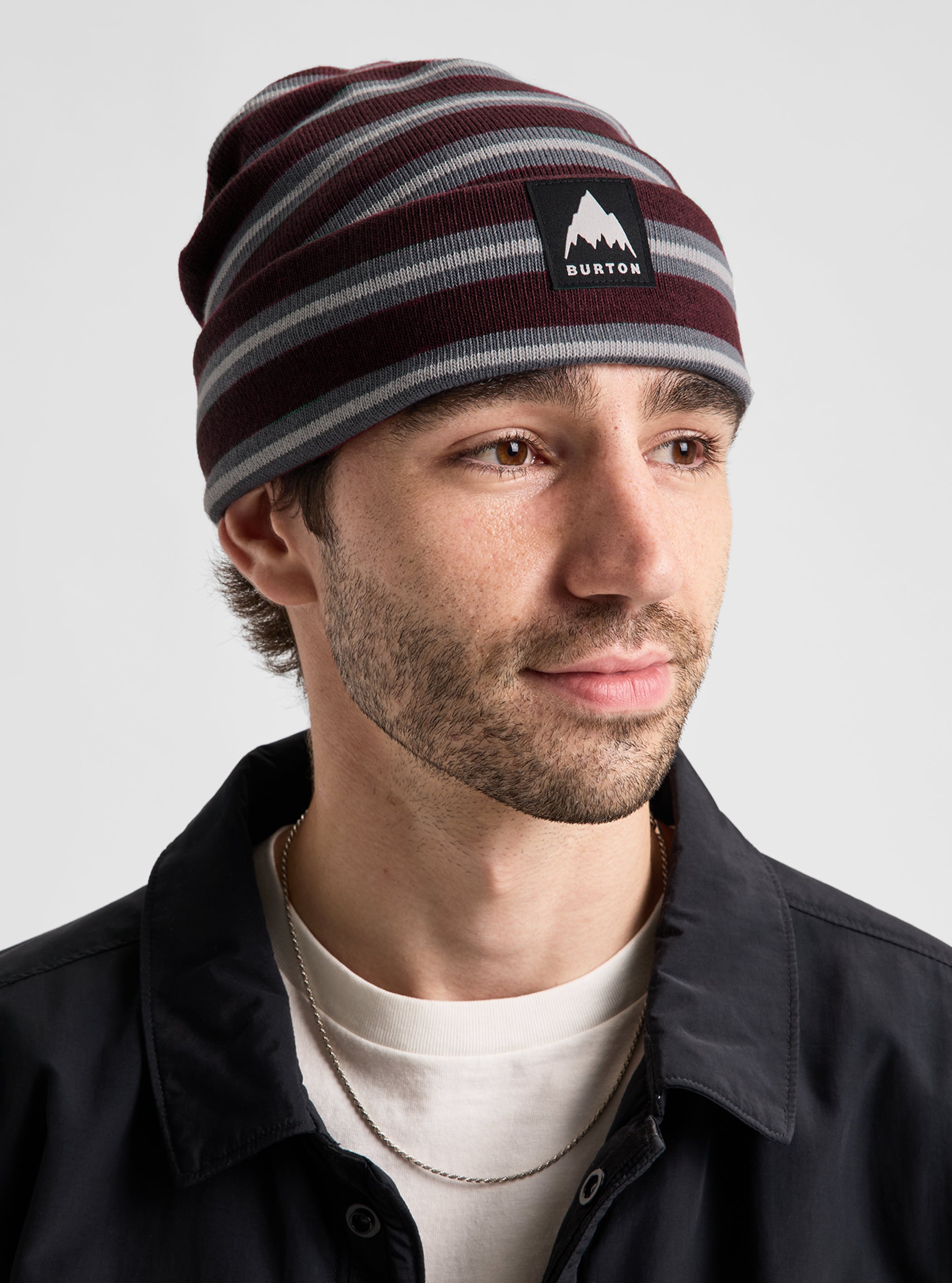 Product image of Burton Recycled Kactusbunch Tall Beanie[Variant:Bear Hug Brown Stripes]