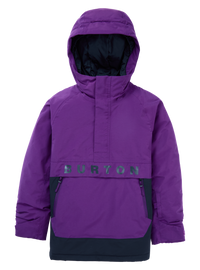 Product image of Kids' Burton Frostner 2L Anorak Jacket[Variant:Imperial Purple / True Black]