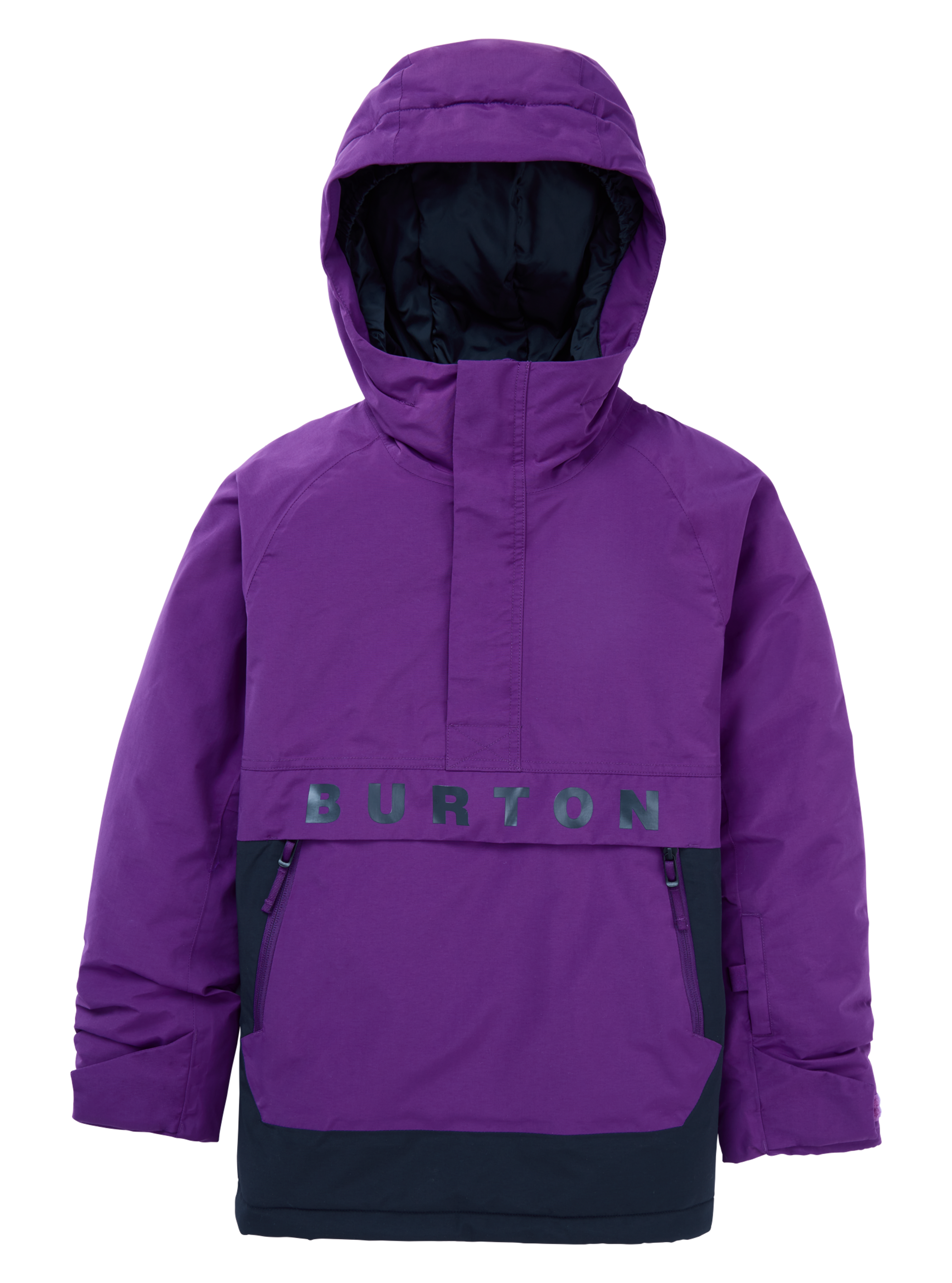 Product image of Kids' Burton Frostner 2L Anorak Jacket[Variant:Imperial Purple / True Black]