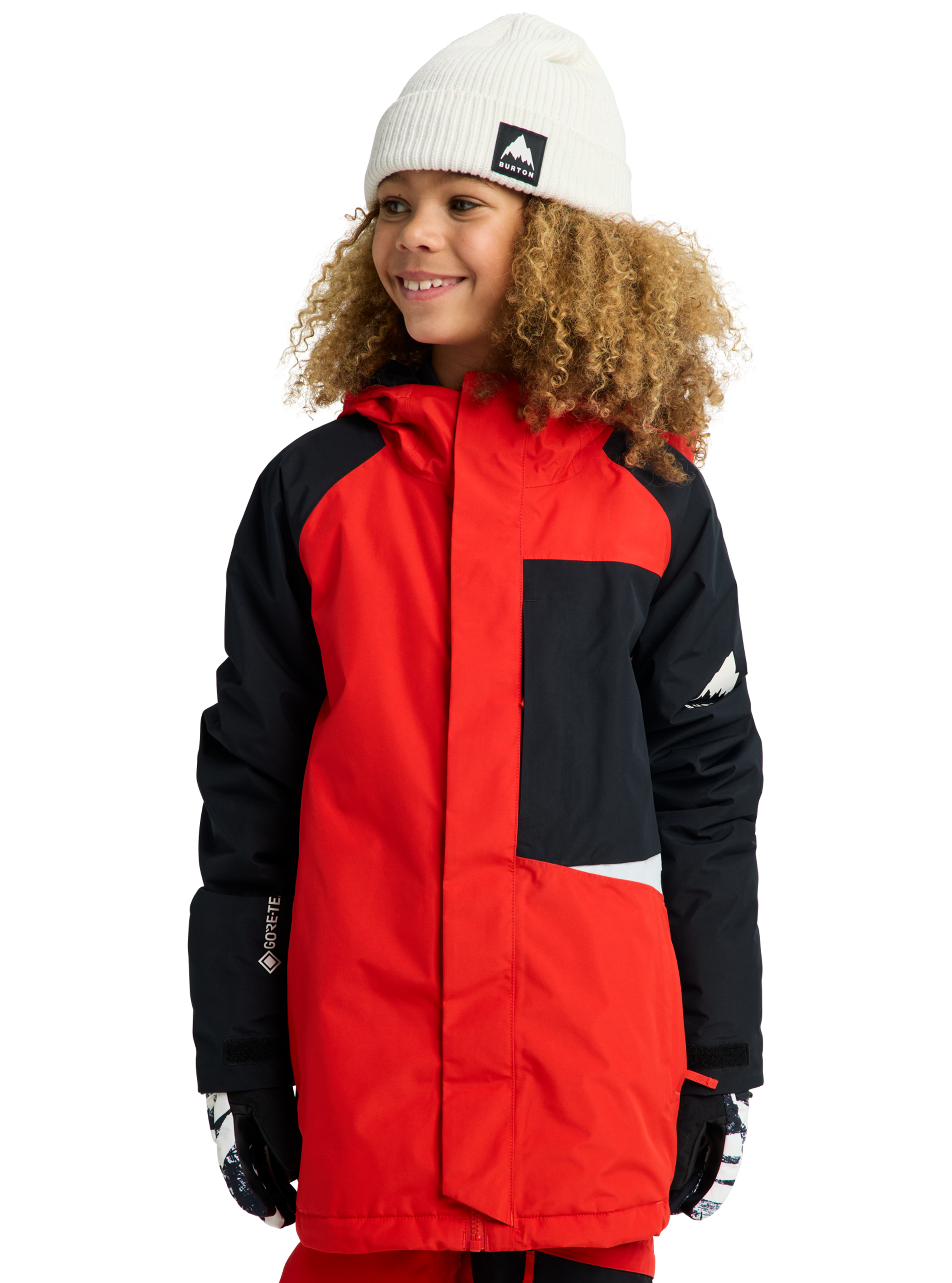 Product image of Kids' Burton Powline GORE-TEX 2L Jacket[Variant:Flame Scarlet / True Black]