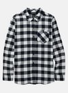 Product image of Women's Burton Favorite Long Sleeve Flannel Shirt[Variant:Stout White Buffalo Plaid]