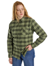 Product image of Women's Burton Favorite Long Sleeve Flannel Shirt[Variant:Forest Moss Buffalo Plaid]