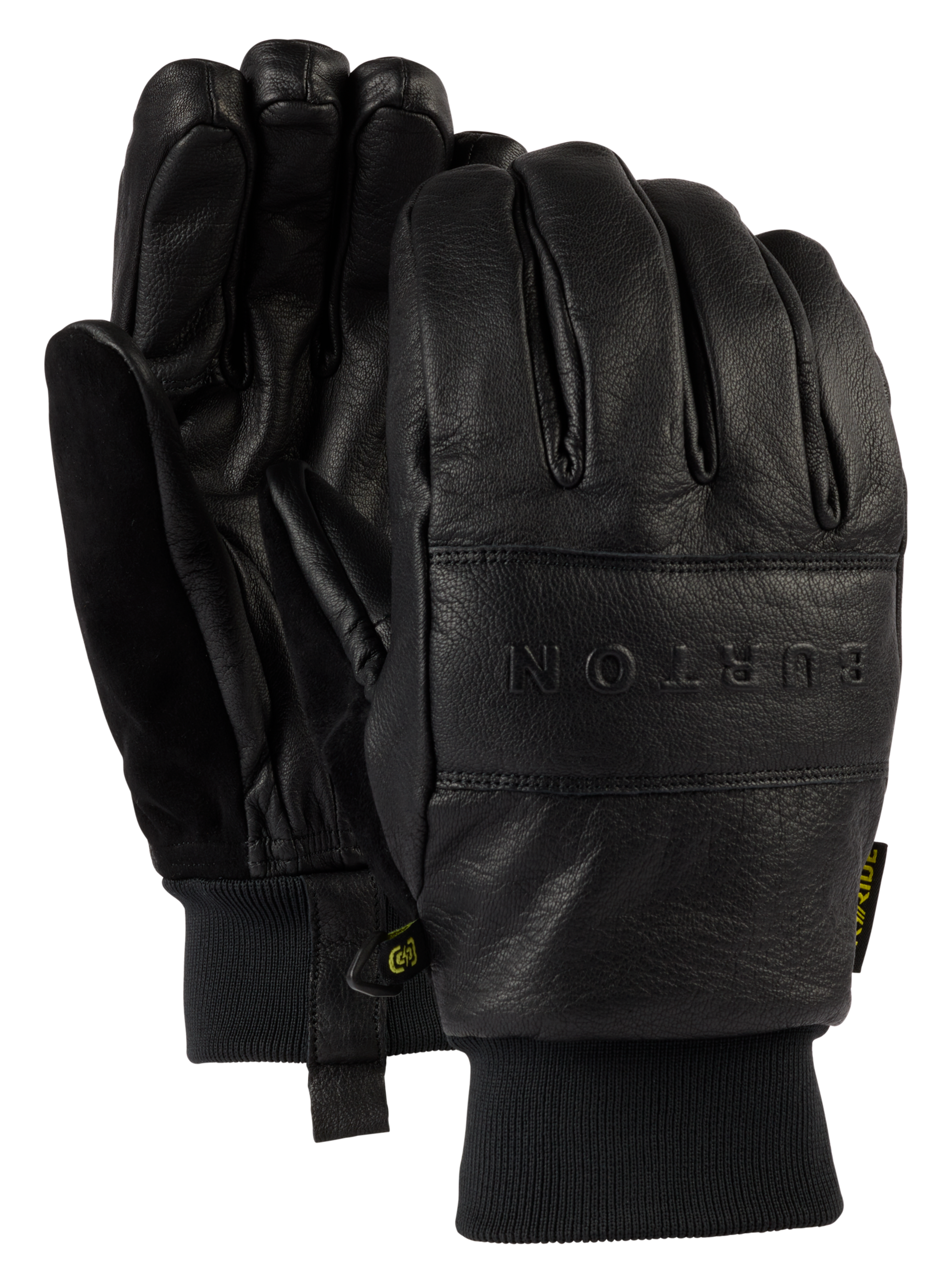 Burton Treeline Leather Gloves, True Black / XS