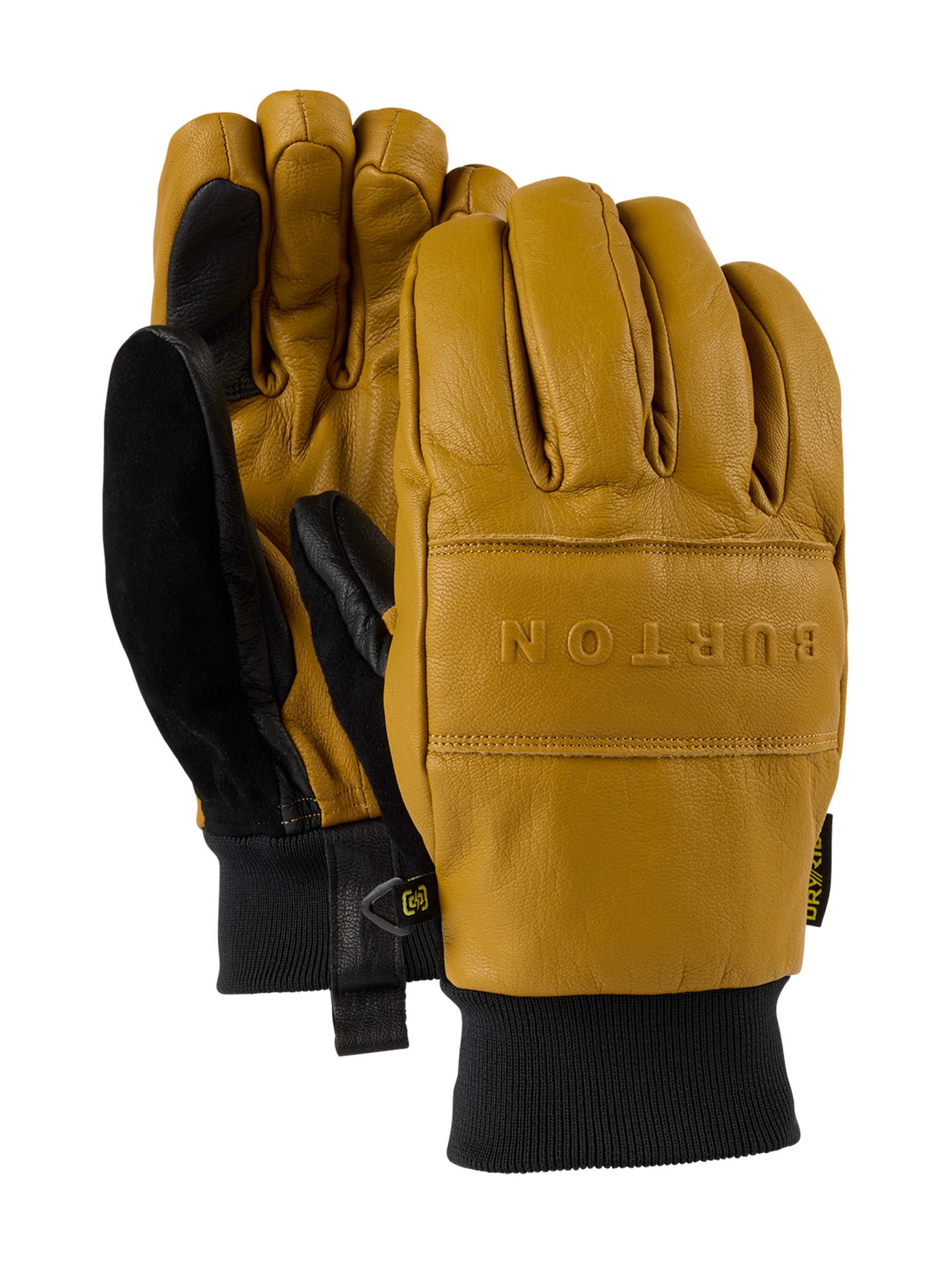 Burton Treeline Leather Gloves, True Black / XS