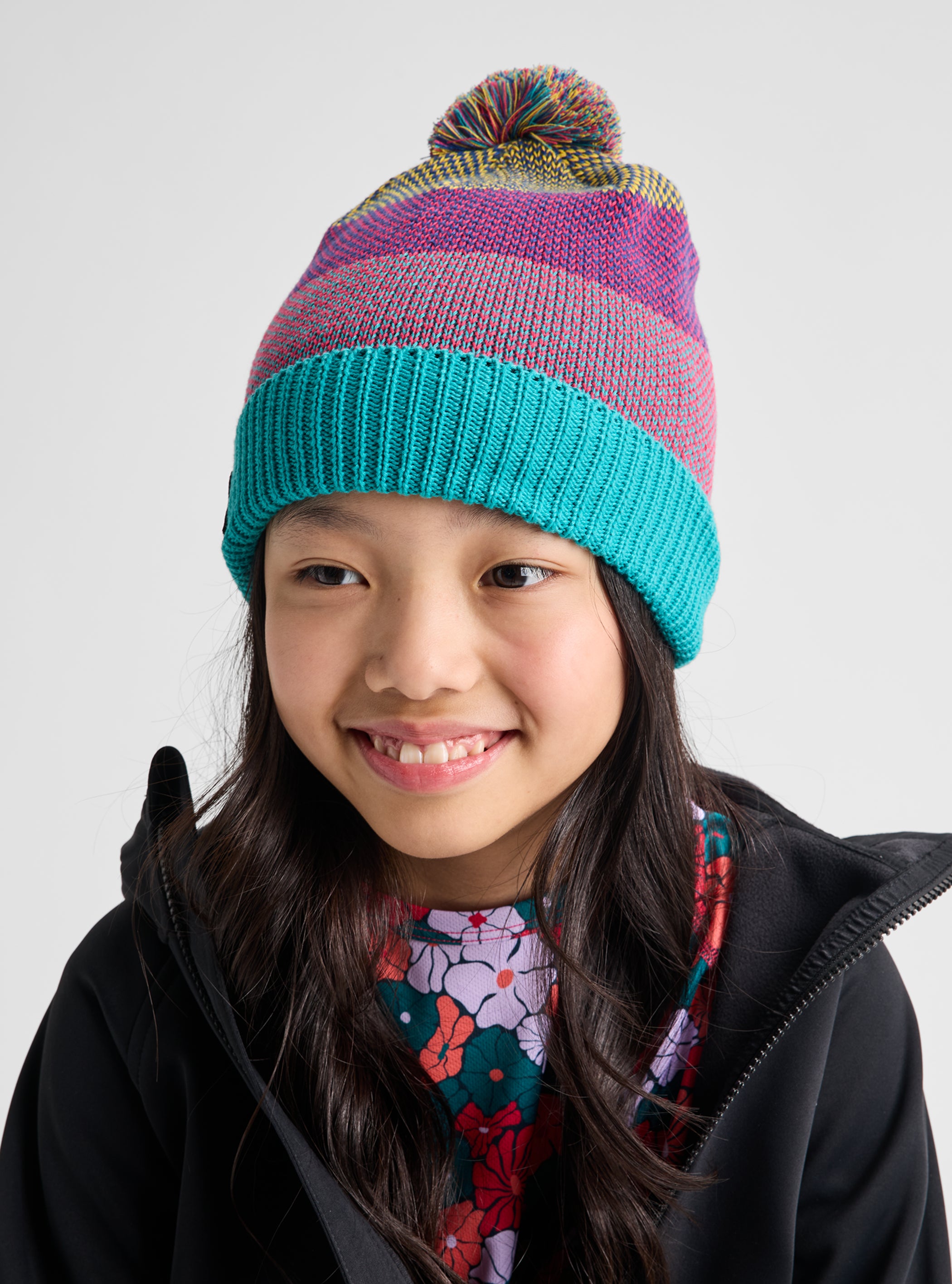 Kids' Burton Fleece-Lined Pom Beanie