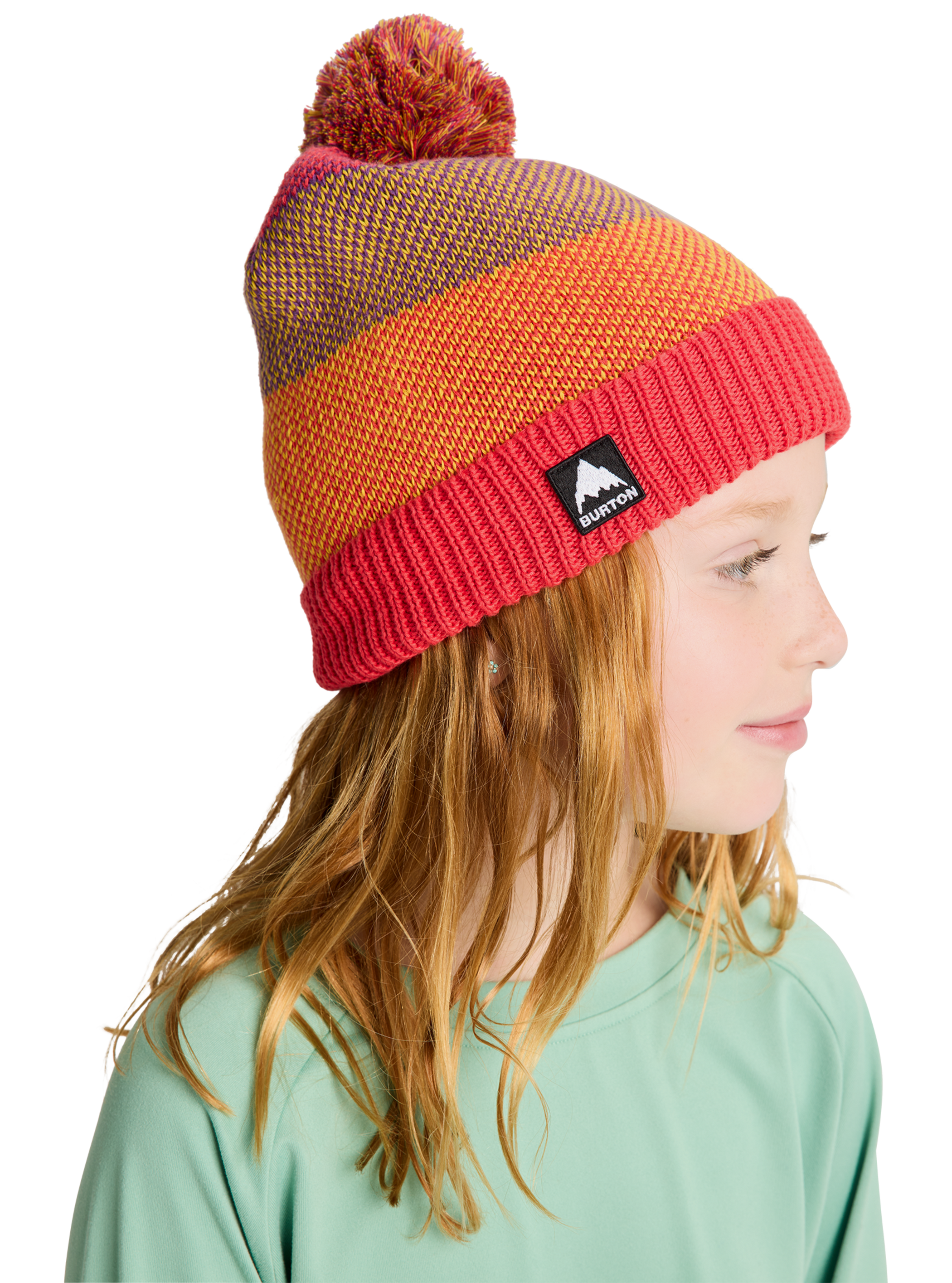 Burton – Tuque à pompon avec doublure en molleton pour enfant