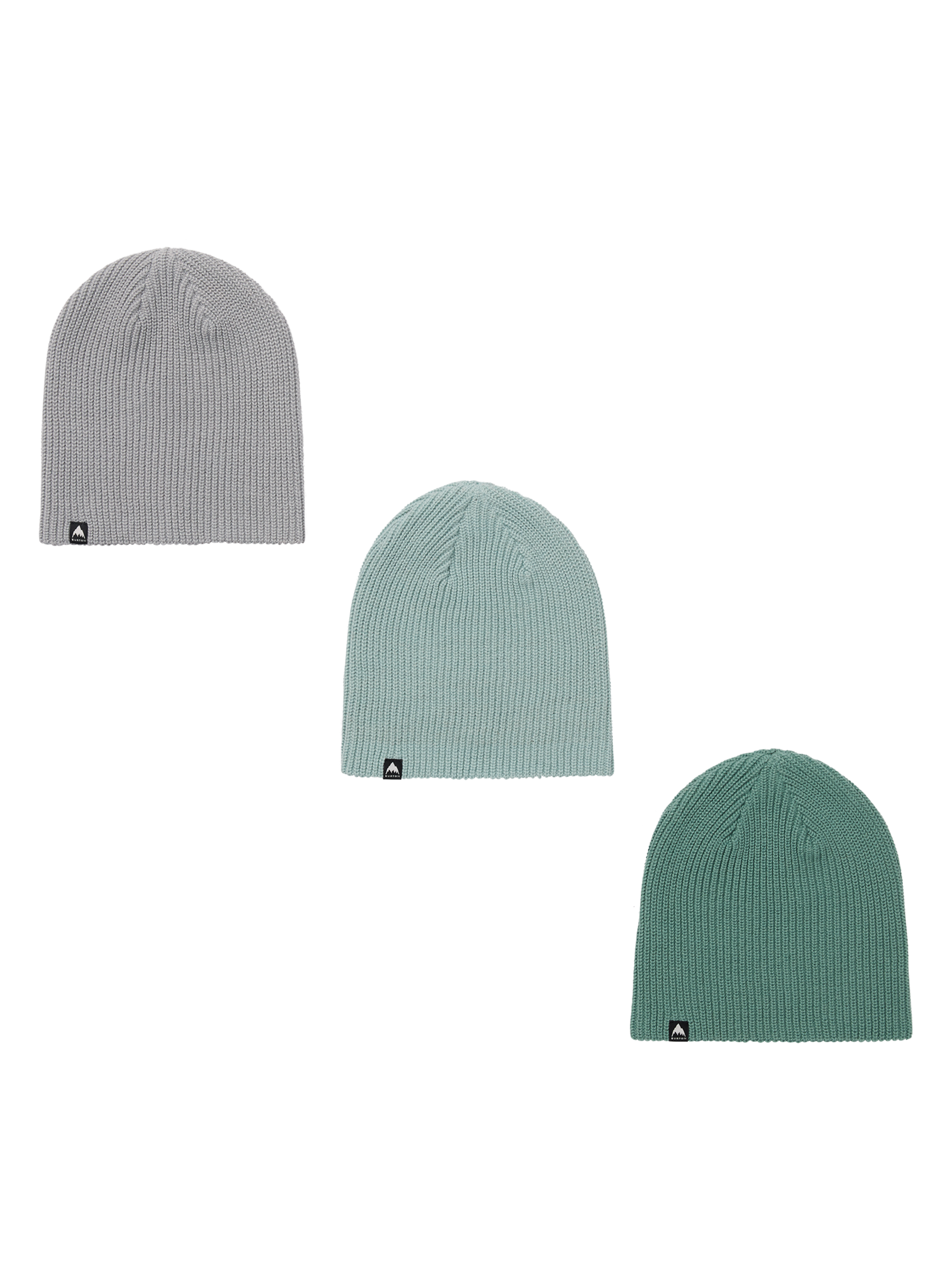 Product image of Kids' Burton Recycled DND Beanie (3 Pack)[Variant:Soft Sage / Light Teal / Silver Sconce]