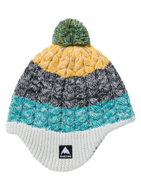 Product image of Toddlers' Burton Fleece-Lined Earflap Beanie[Variant:Goldenrod / True Black / Pacific Teal]