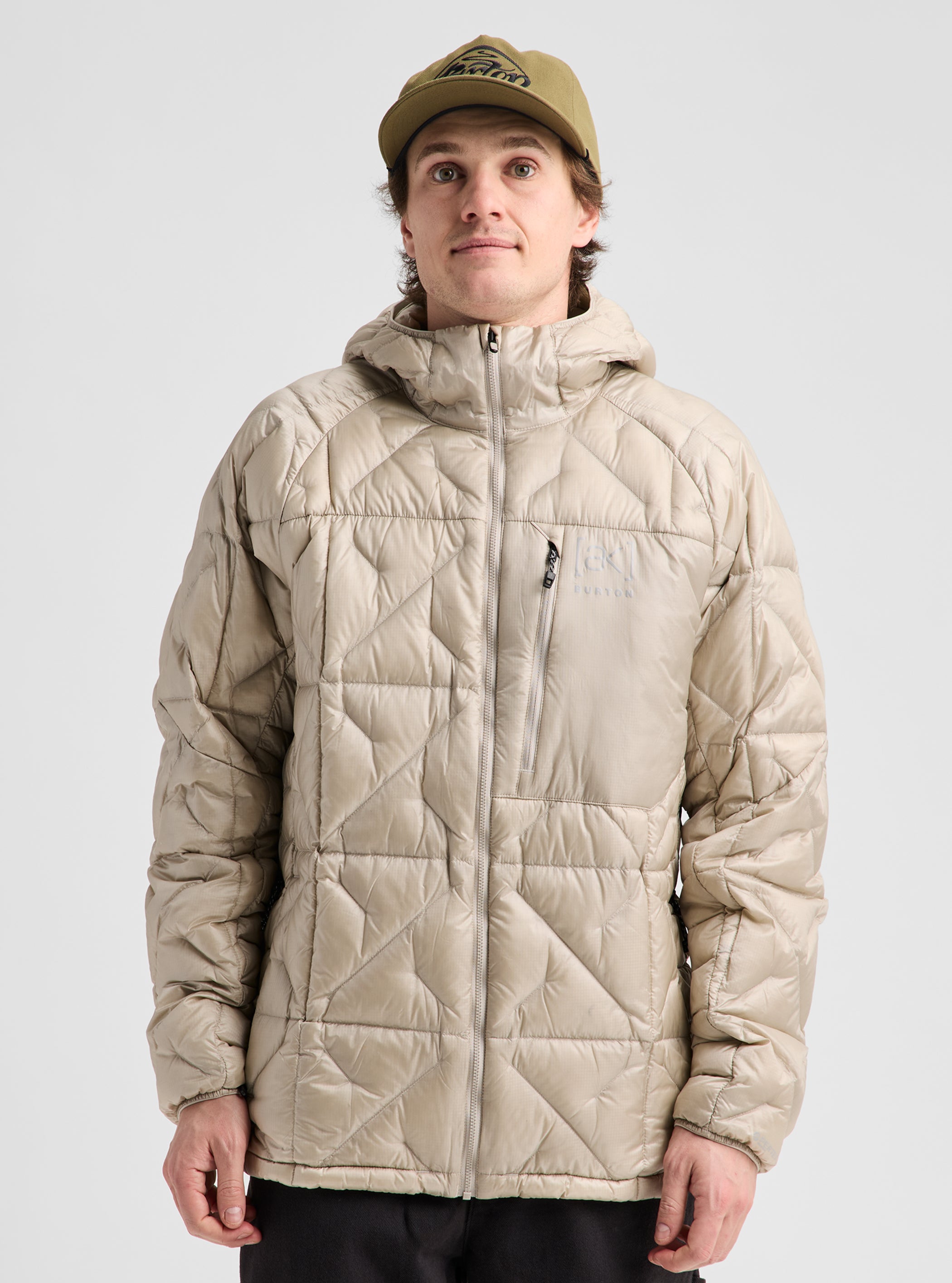 Product image of Men's Burton [ak] Baker Hooded Down Jacket[Variant:Chinchilla Gray]