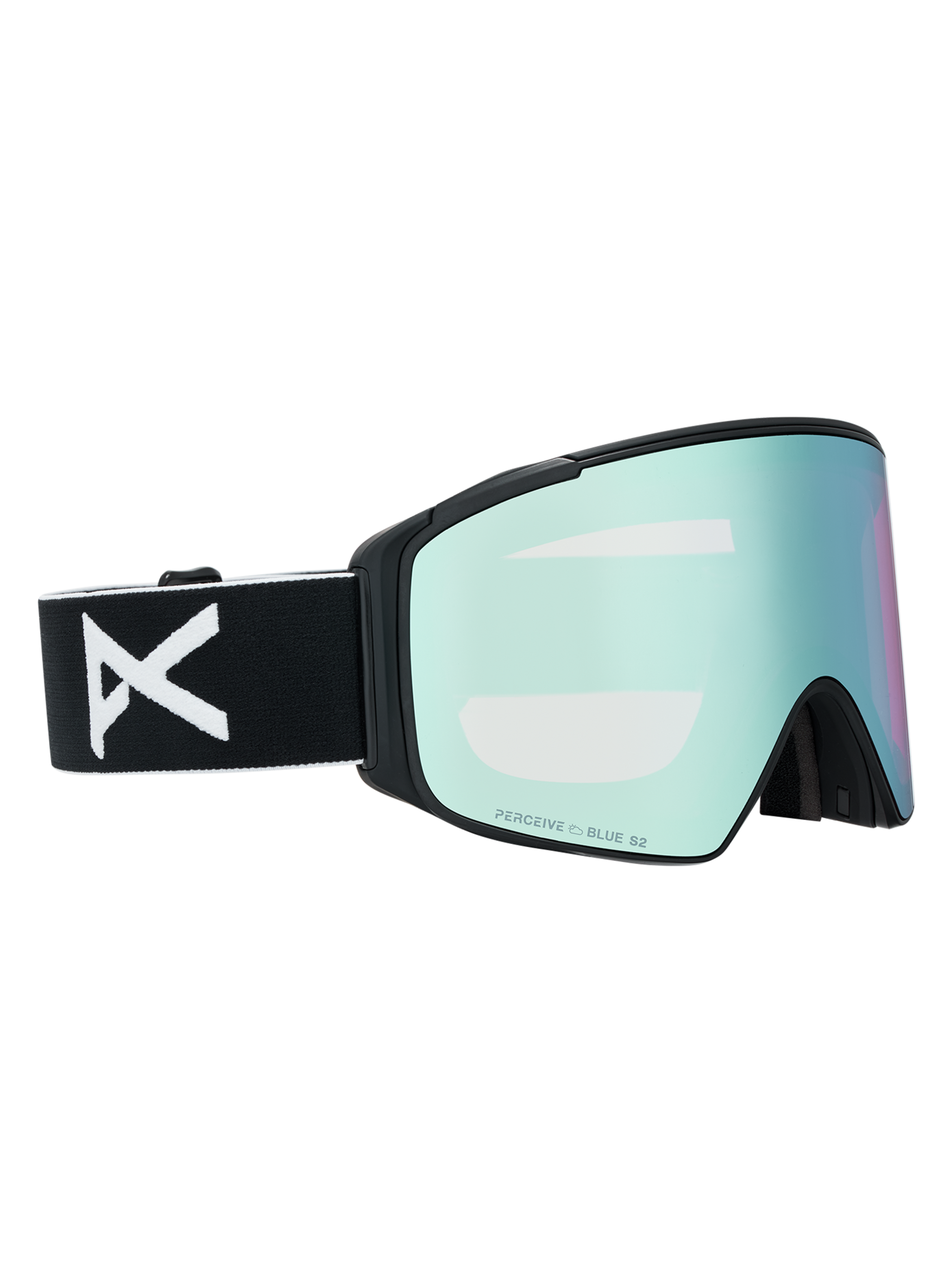 Product image of Anon M4S Goggles (Cylindrical) + Bonus Lens + MFI® Face Mask[Variant:Frame: Black, Lens: Perceive Variable Blue (21% / S2), Spare Lens: Perceive Cloudy Pink (53% / S1)]