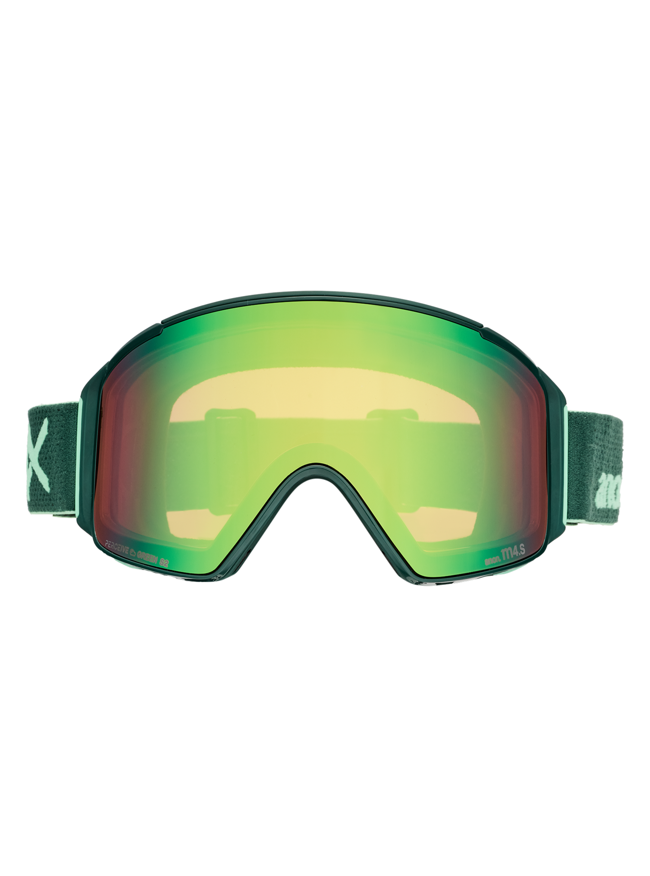Product image of Anon M4S Goggles (Cylindrical) + Bonus Lens + MFI® Face Mask[Variant:Frame: Brunswick Green, Lens: Perceive Variable Green (22% / S2), Spare Lens: Perceive Cloudy Pink (53% / S1)]