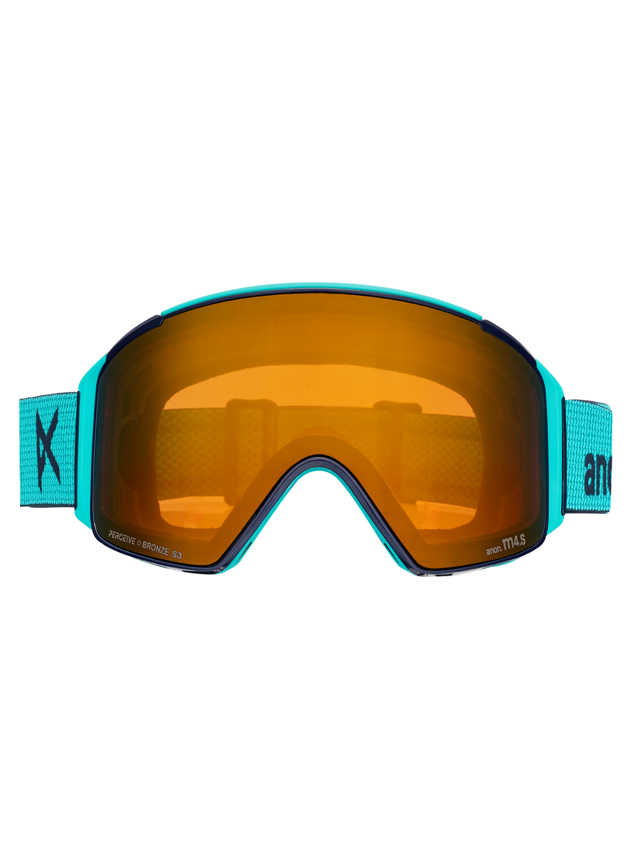 Product image of Anon M4S Goggles (Cylindrical) + Bonus Lens + MFI® Face Mask[Variant:Frame: Marine, Lens: Perceive Sunny Bronze (17% / S3), Spare Lens: Perceive Cloudy Burst (59% / S1)]