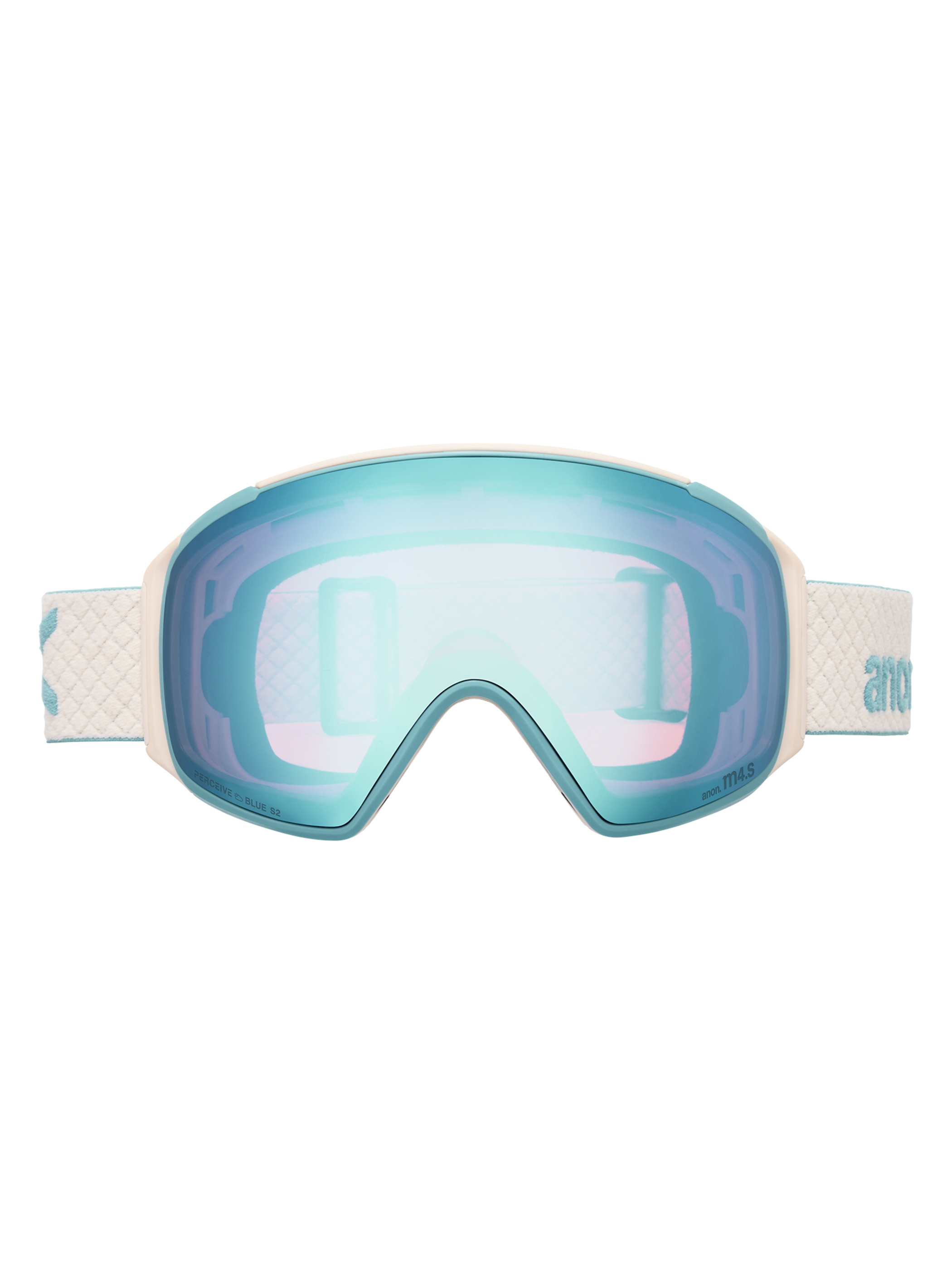 Product image of Anon M4S Goggles (Toric) + Bonus Lens + MFI® Face Mask[Variant:Frame: Oat, Lens: Perceive Variable Blue (21% / S2), Spare Lens: Perceive Cloudy Pink (53% / S1)]