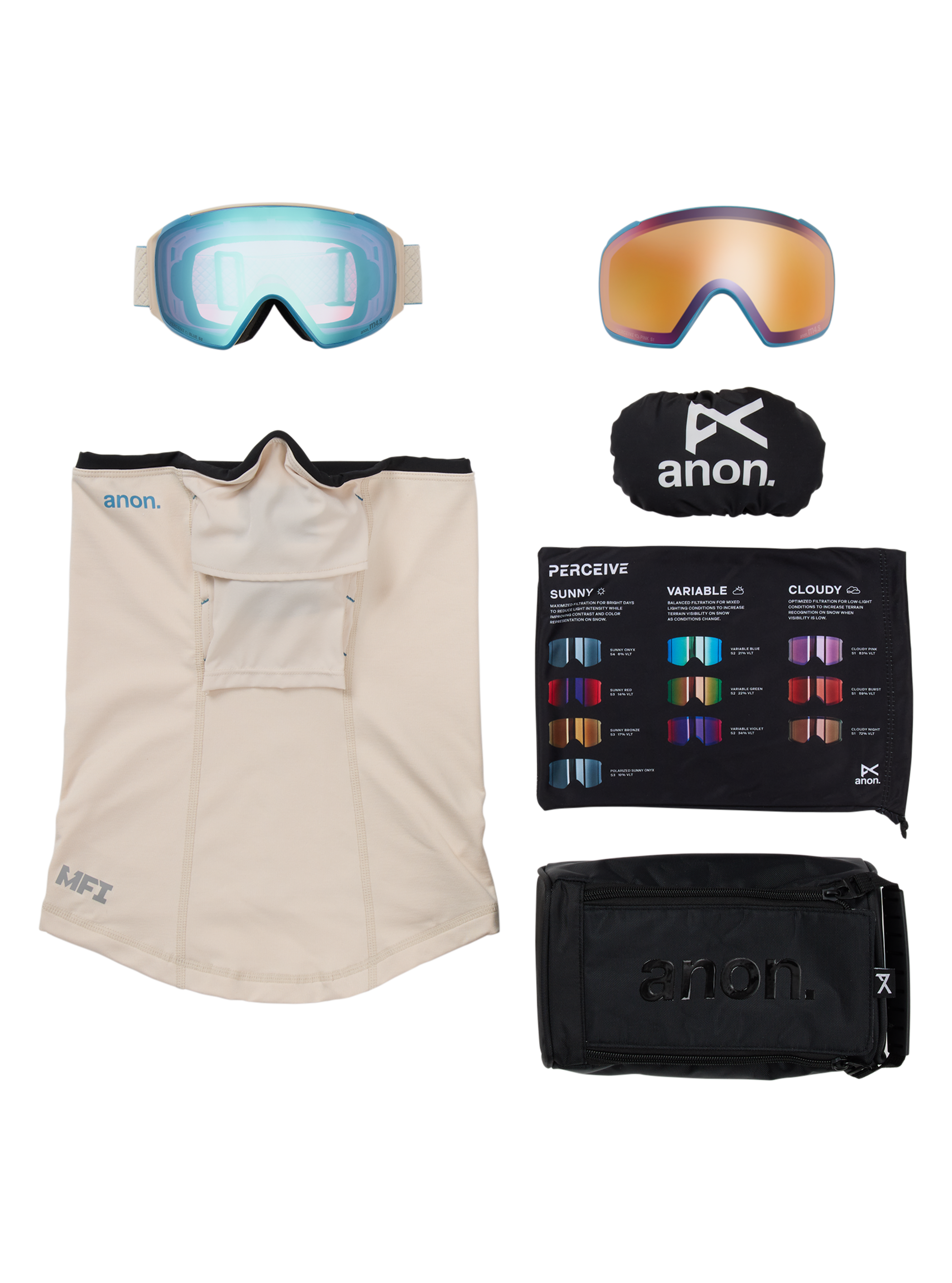 Anon M4S Goggles (Toric) + Bonus Lens + MFI® Face Mask