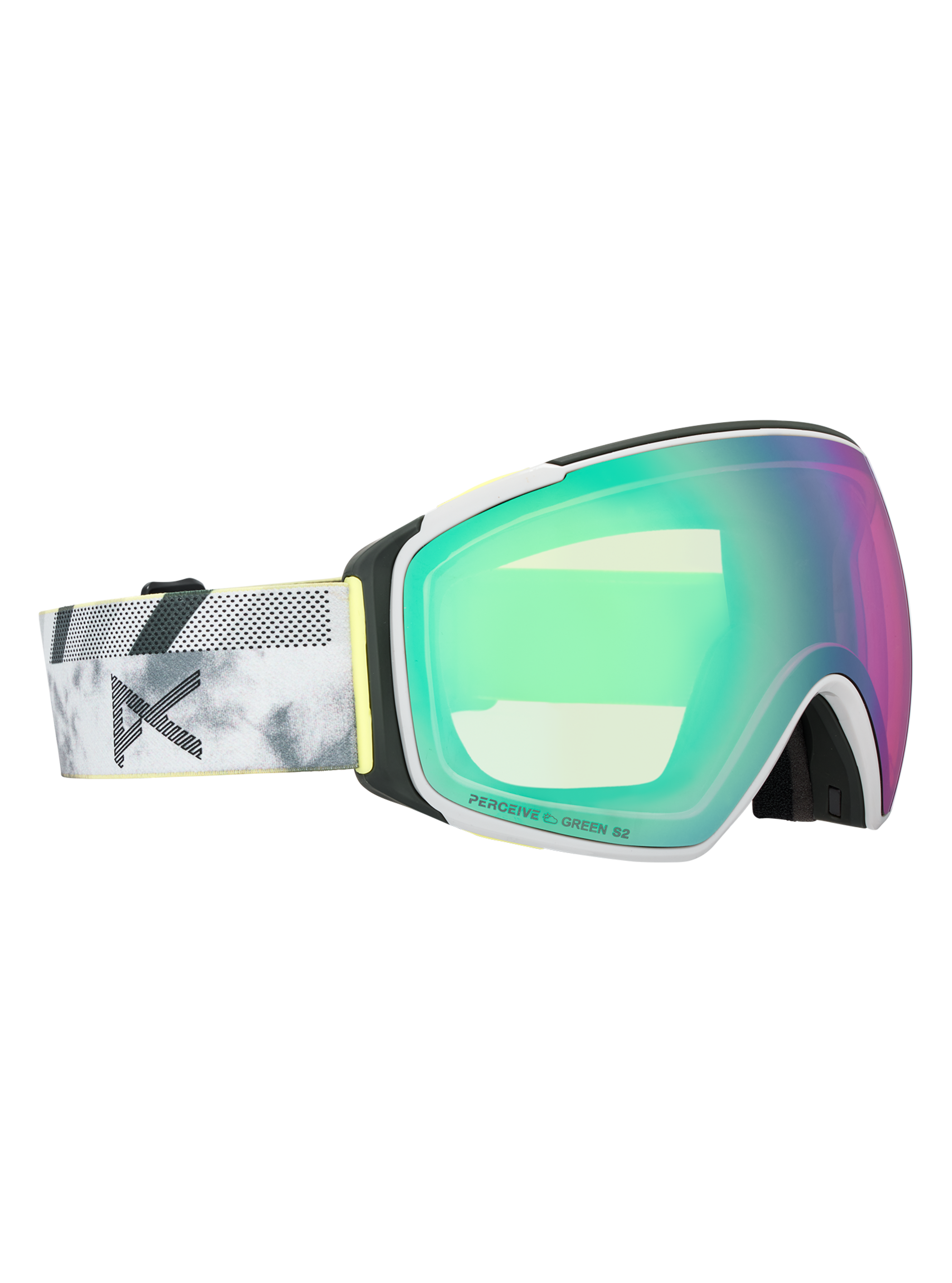 Product image of Anon M4S Goggles (Toric) + Bonus Lens + MFI® Face Mask[Variant:Frame: Tilt Shift, Lens: Perceive Variable Green (22% / S2), Spare Lens: Perceive Cloudy Pink (53% / S1)]