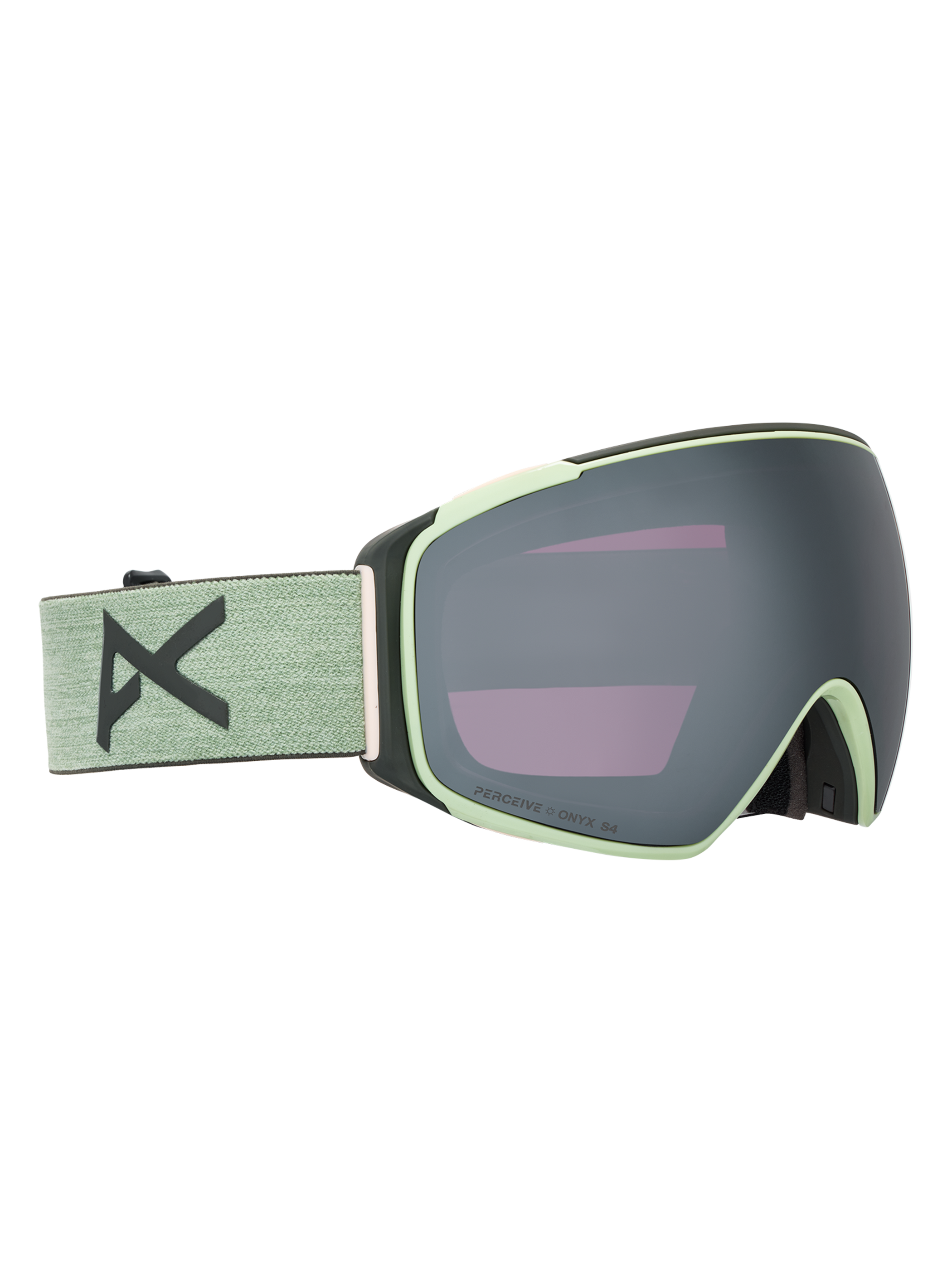 Product image of Anon M4S Goggles (Toric) + Bonus Lens + MFI® Face Mask[Variant:Frame: Soft Sage, Lens: Perceive Sunny Onyx (6% / S4), Spare Lens: Perceive Variable Violet (34% / S2)]