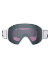 Product image of Anon M4S Goggles (Toric) + Bonus Lens + MFI® Face Mask[Variant:Frame: White, Lens: Perceive Sunny Onyx (6% / S4), Spare Lens: Perceive Variable Violet (34% / S2)]