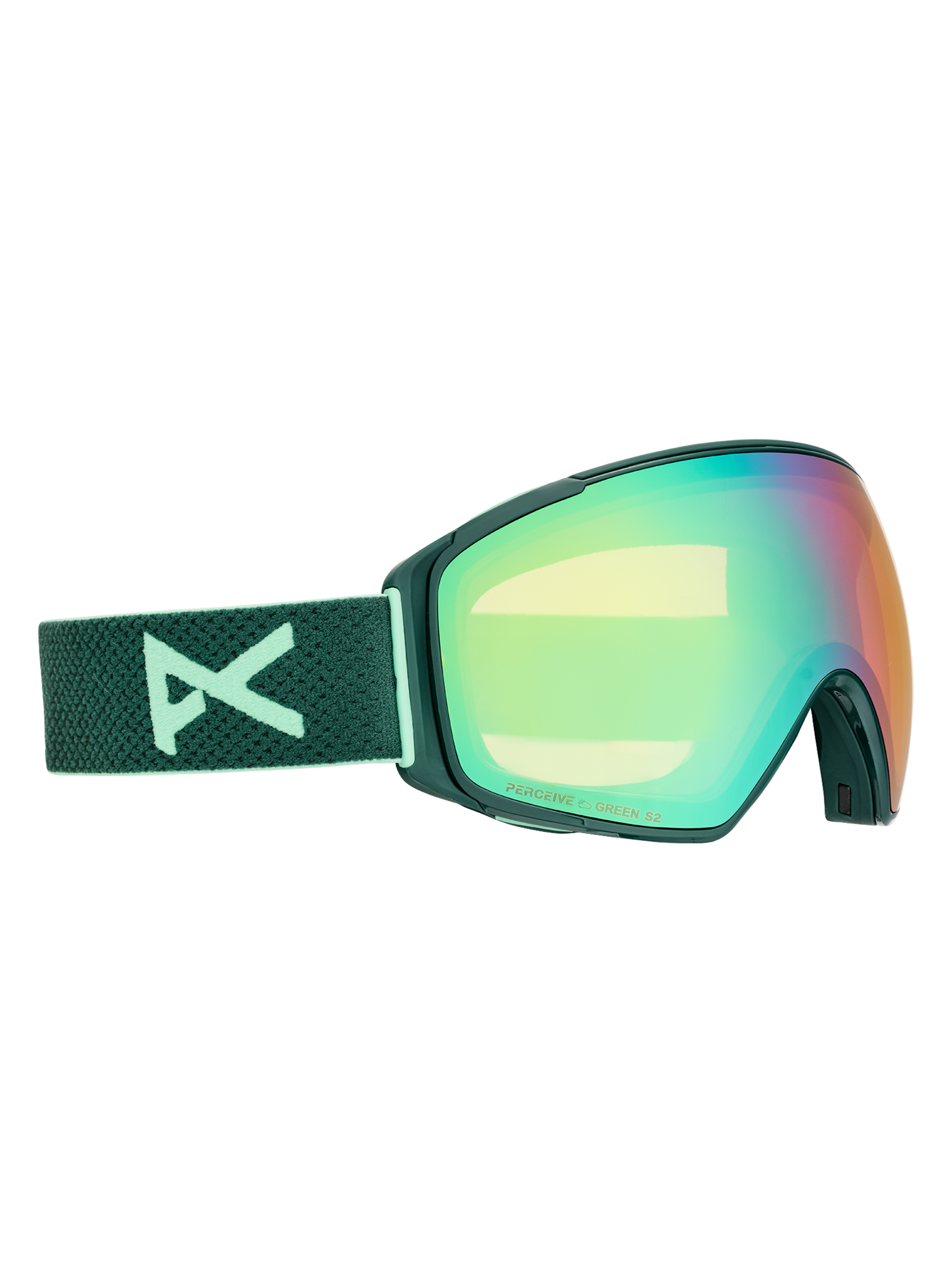 Product image of Anon M4S Goggles (Toric) + Bonus Lens + MFI® Face Mask[Variant:Frame: Brunswick Green, Lens: Perceive Variable Green (22% / S2), Spare Lens: Perceive Cloudy Pink (53% / S1)]