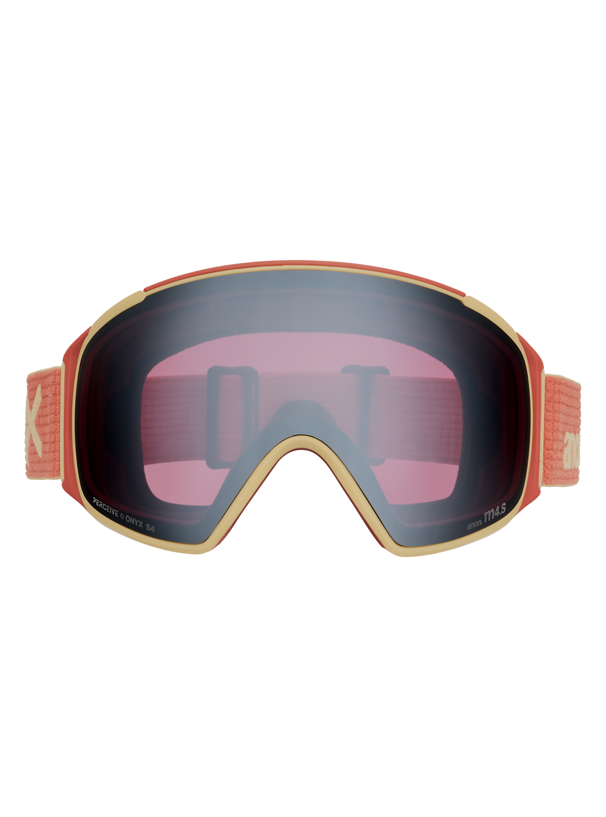 Product image of Anon M4S Goggles (Toric) + Bonus Lens + MFI® Face Mask[Variant:Frame: Terracotta, Lens: Perceive Sunny Onyx (6% / S4), Spare Lens: Perceive Variable Violet (34% / S2)]